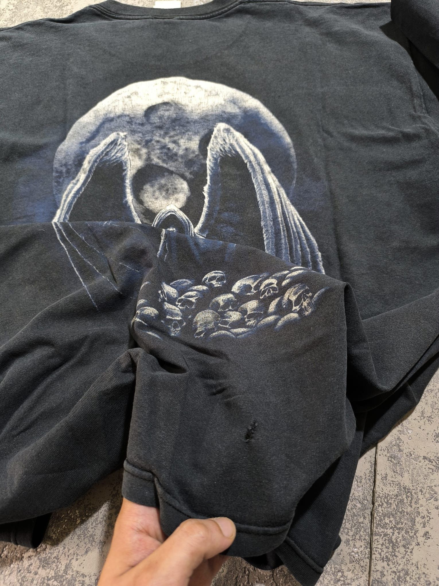 Hysteric Glamour trashed skull vintage tshirt Size US XL / EU 56 / 4 - 8 Thumbnail
