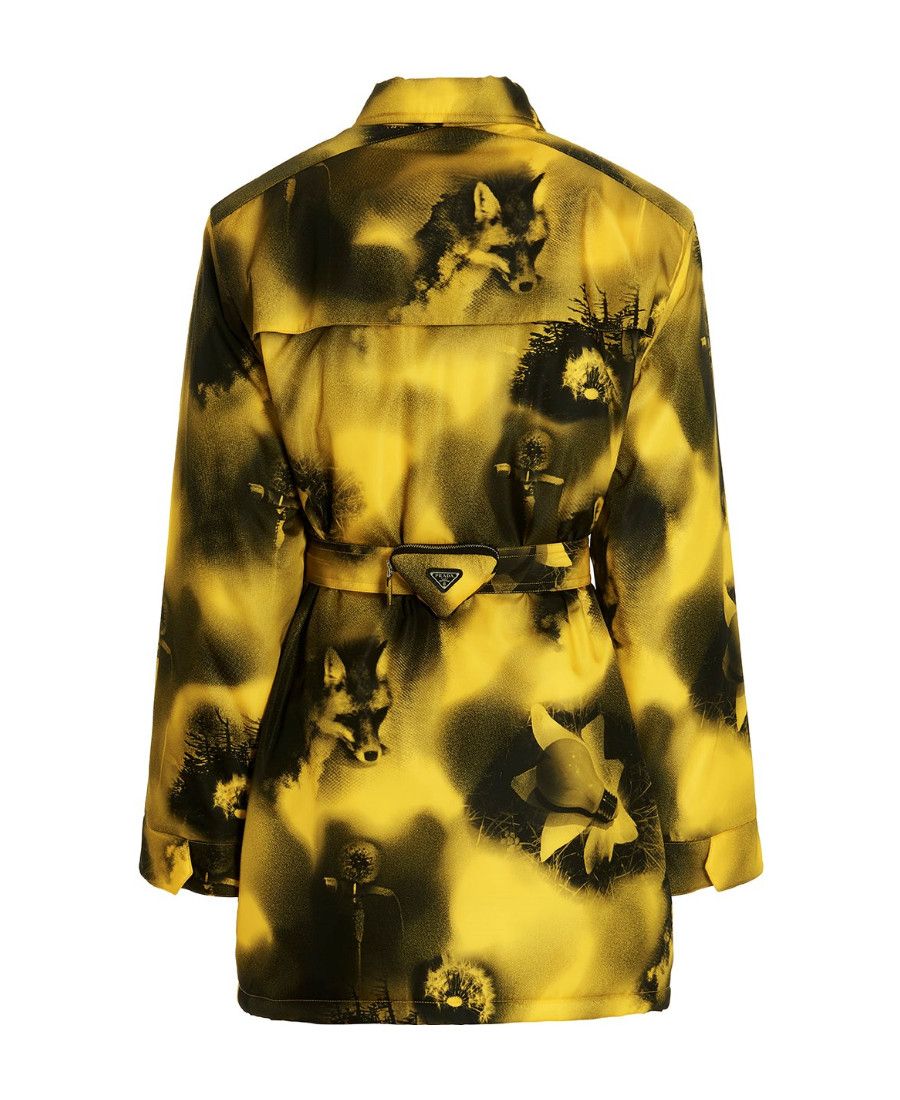 Prada Prada Re-Nylon abstract-printed parka coat Size US XL / EU 56 / 4 - 6 Thumbnail