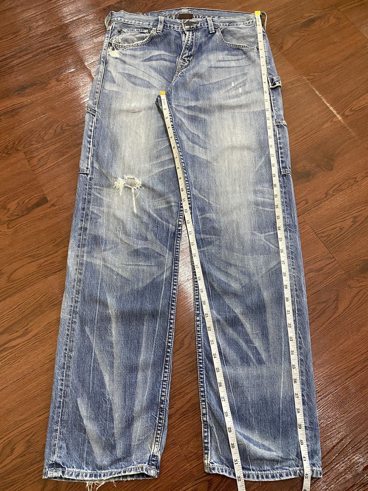 Levi's Vintage Clothing Vintage Levis Japan Blue Wash Workwear Jeans Size US 31 - 14 Thumbnail