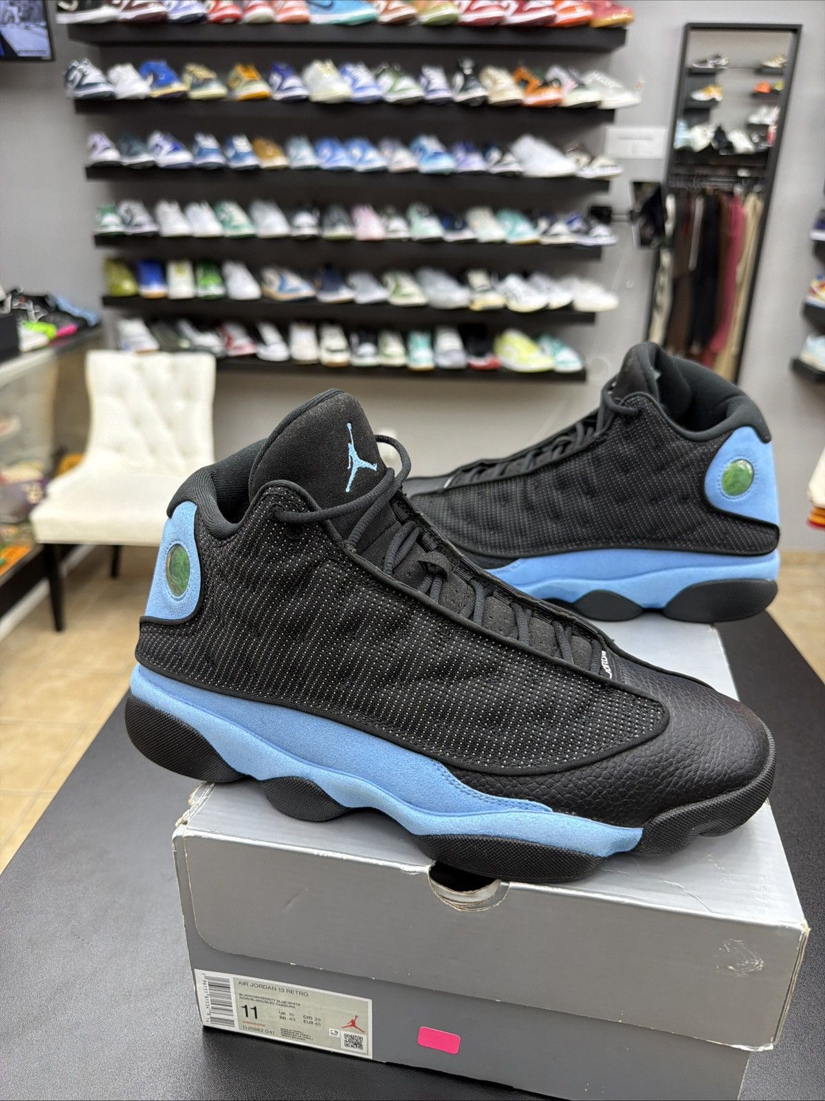 Jordan Brand Size 11 - Air Jordan Retro 13 Black University Blue White Size US 11 / EU 44 - 3 Thumbnail