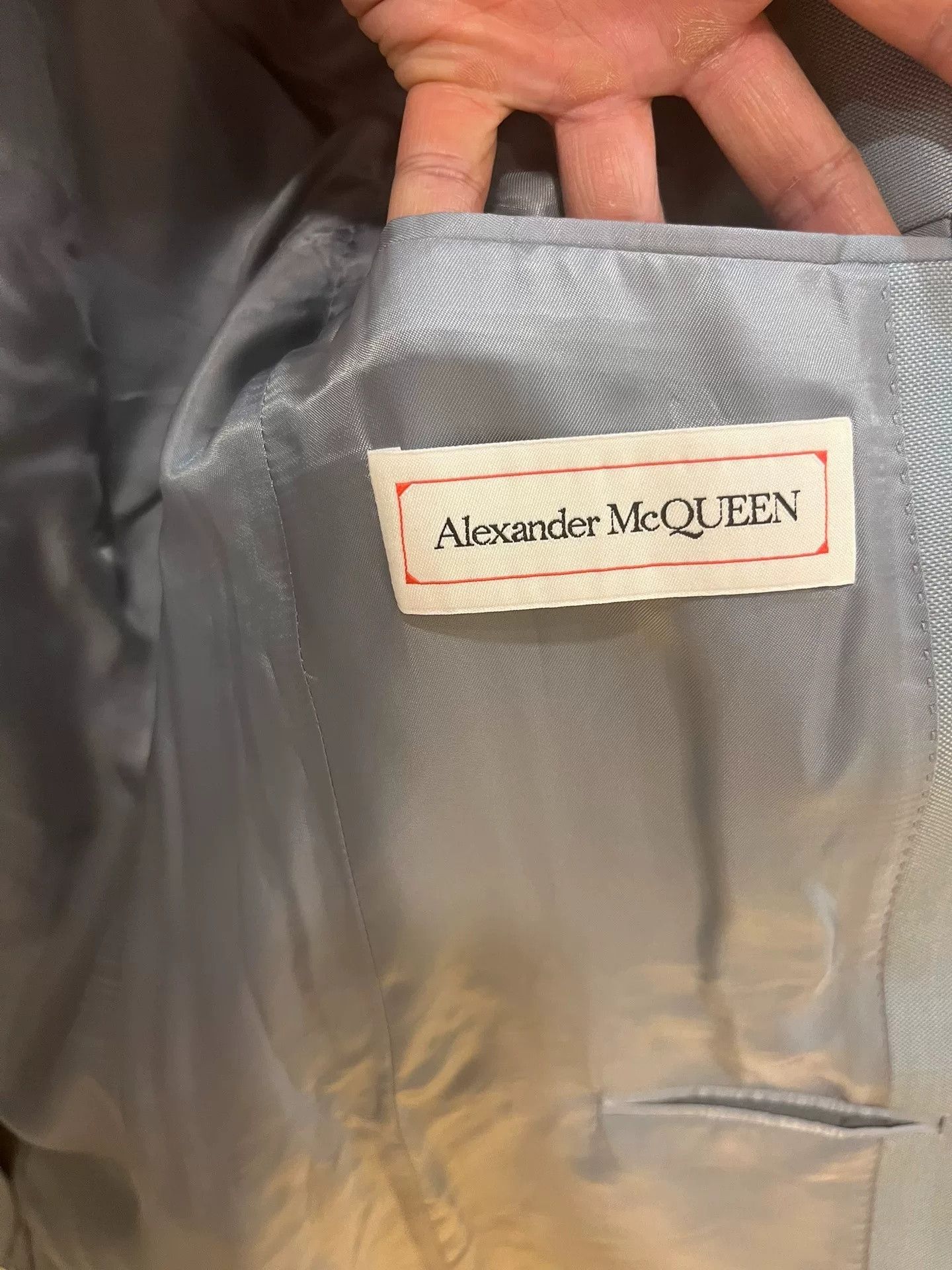 Alexander McQueen Alexander McQueen Wool Blue Suit 44 Size US S / EU 44-46 / 1 - 4 Thumbnail