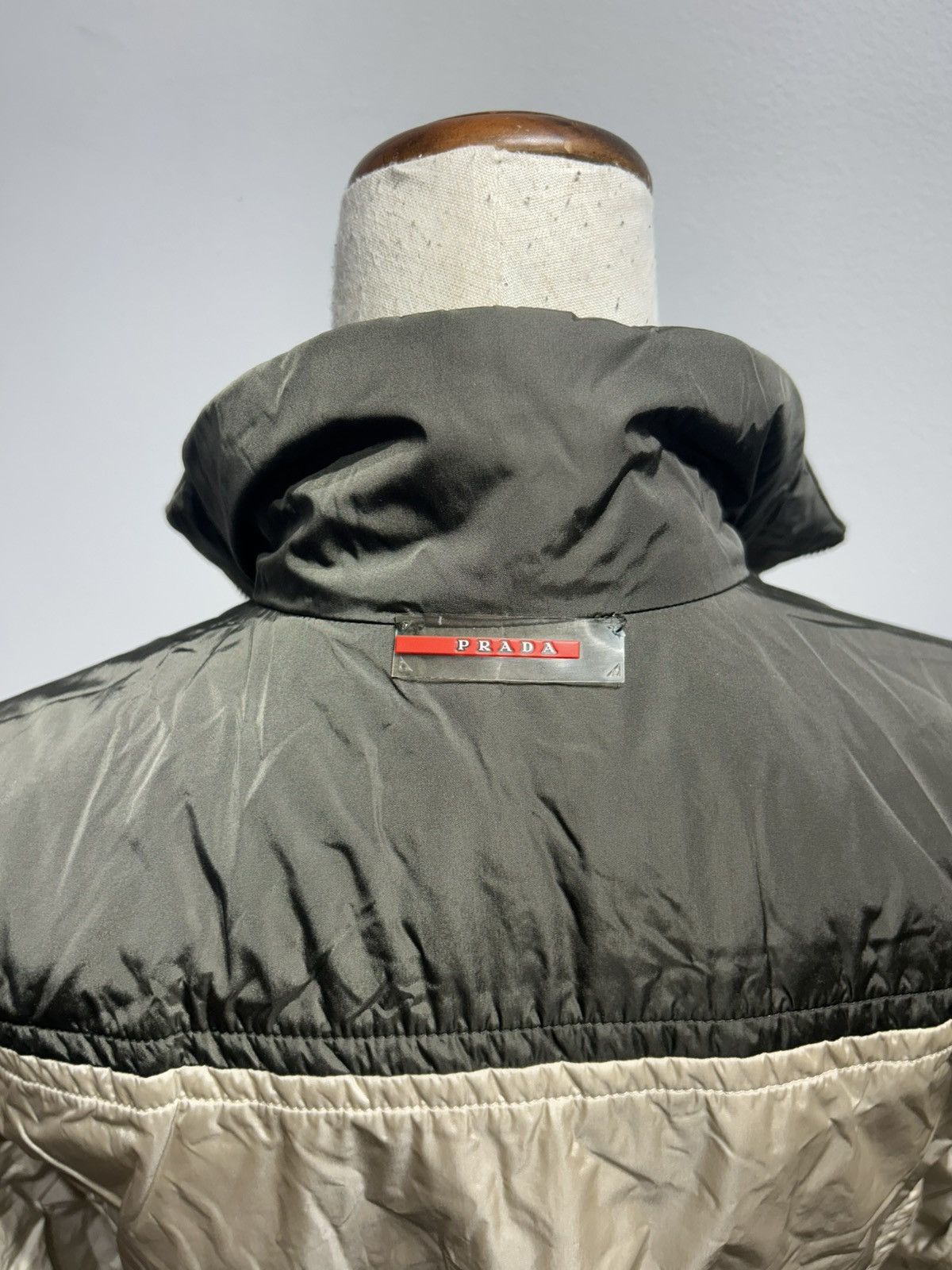 Prada Reversible Jacket Size 42 S-M Olive GREEN Brown Beige Womens Size M / US 6-8 / IT 42-44 - 7 Thumbnail