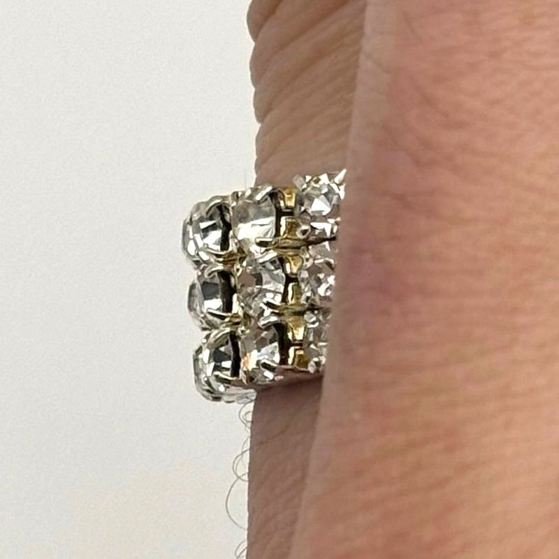 Other Silver Crystal Ring Size ONE SIZE - 2 Thumbnail