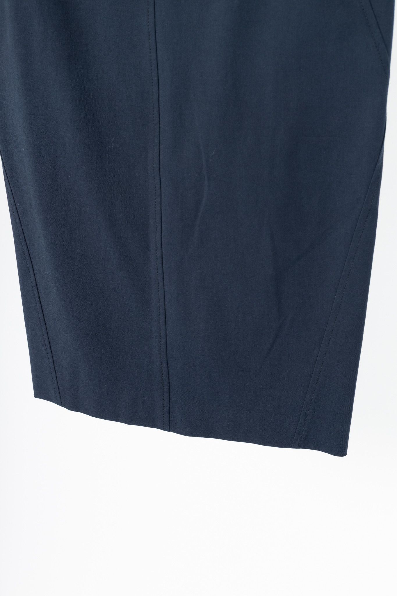 Brunello Cucinelli Brunello Cucinelli Navy Cotton Pencil Skirt Size 27" / US 4 / IT 40 - 5 Thumbnail