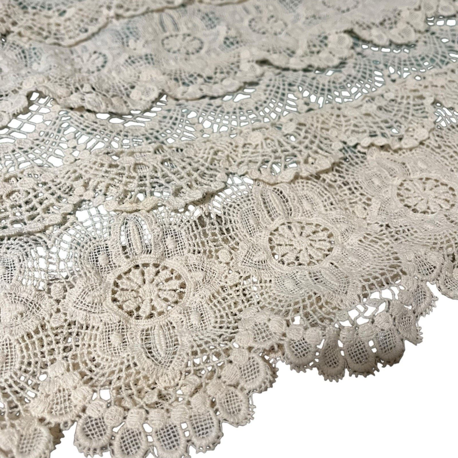 Anthropologie Comme Toi | Crochet Lace Tiered Skirt Cottagecore Croquet Size 27" / US 4 / IT 40 - 3 Thumbnail