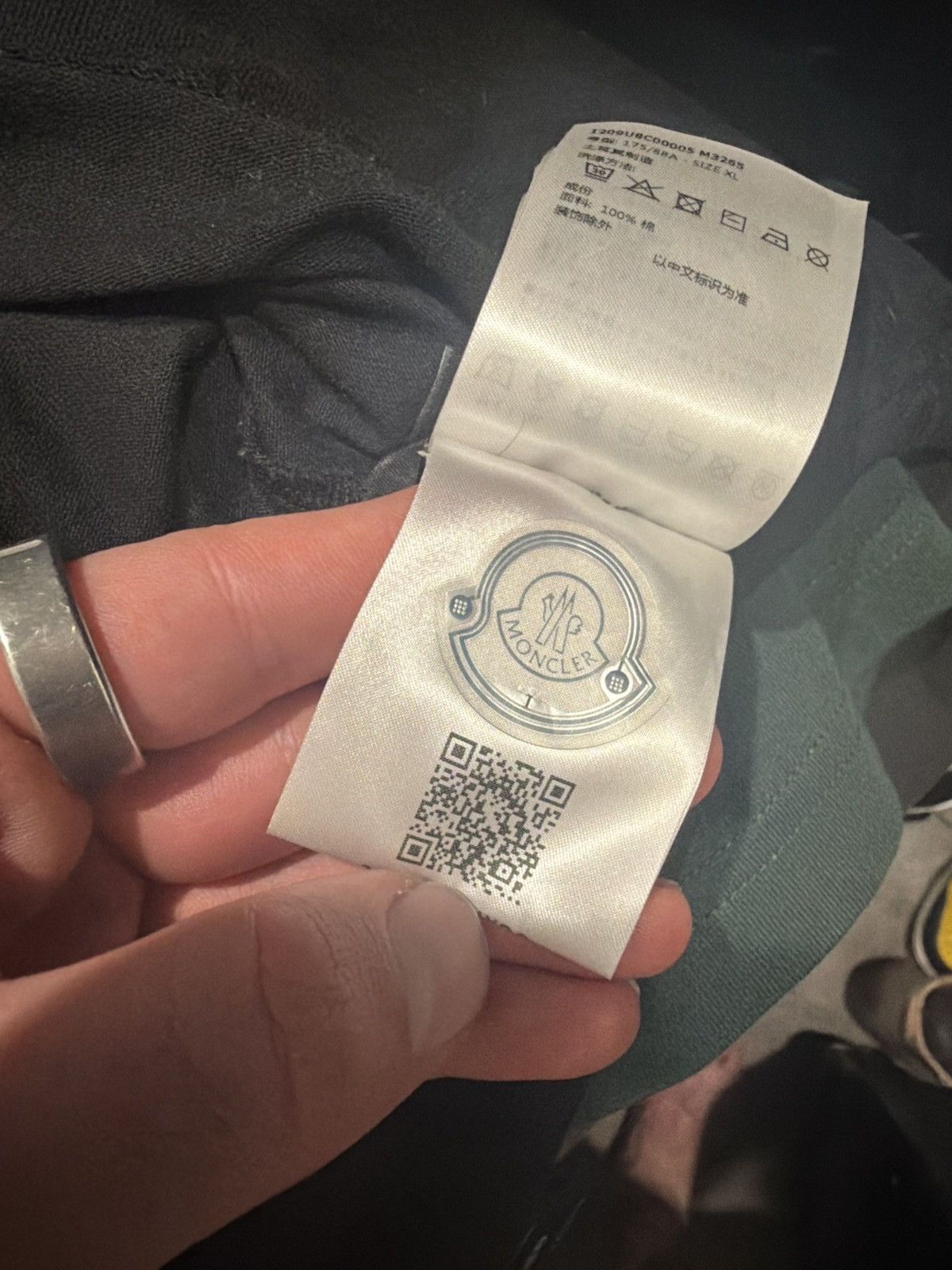 Fragment Design × Moncler Moncler Fragment Black and Green pocket tee Size US L / EU 52-54 / 3 - 4 Thumbnail