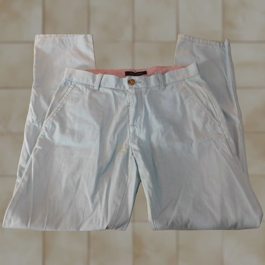 Tommy Hilfiger Tommy Hilfiger Pants Mens 30X31 blue straight chino classic Sleeve? Size US 30 / EU 46 - 1 Thumbnail