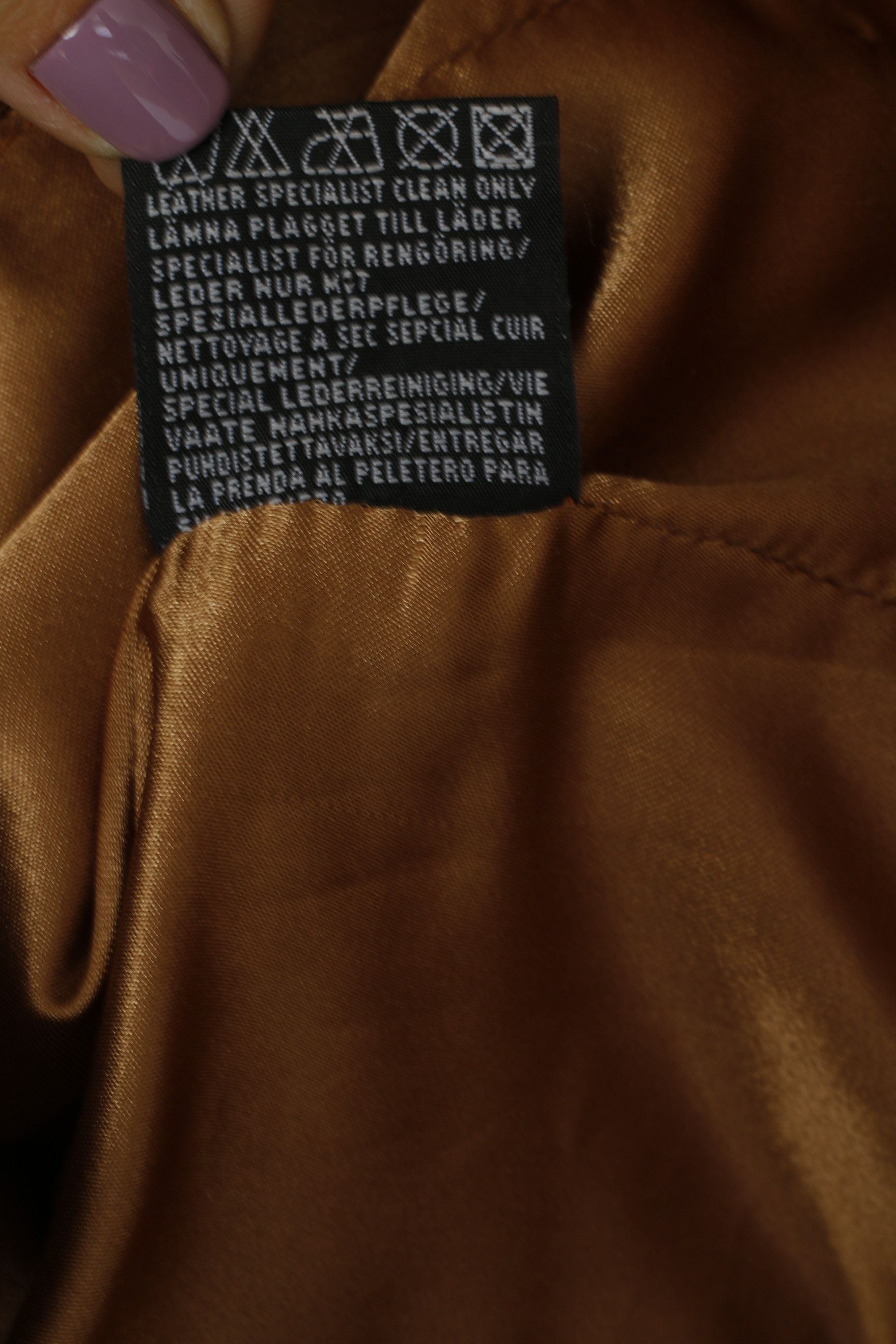 Vintage Vintage Women M Jacket Brown Leather Casual 5073 Size M / US 6-8 / IT 42-44 - 6 Thumbnail