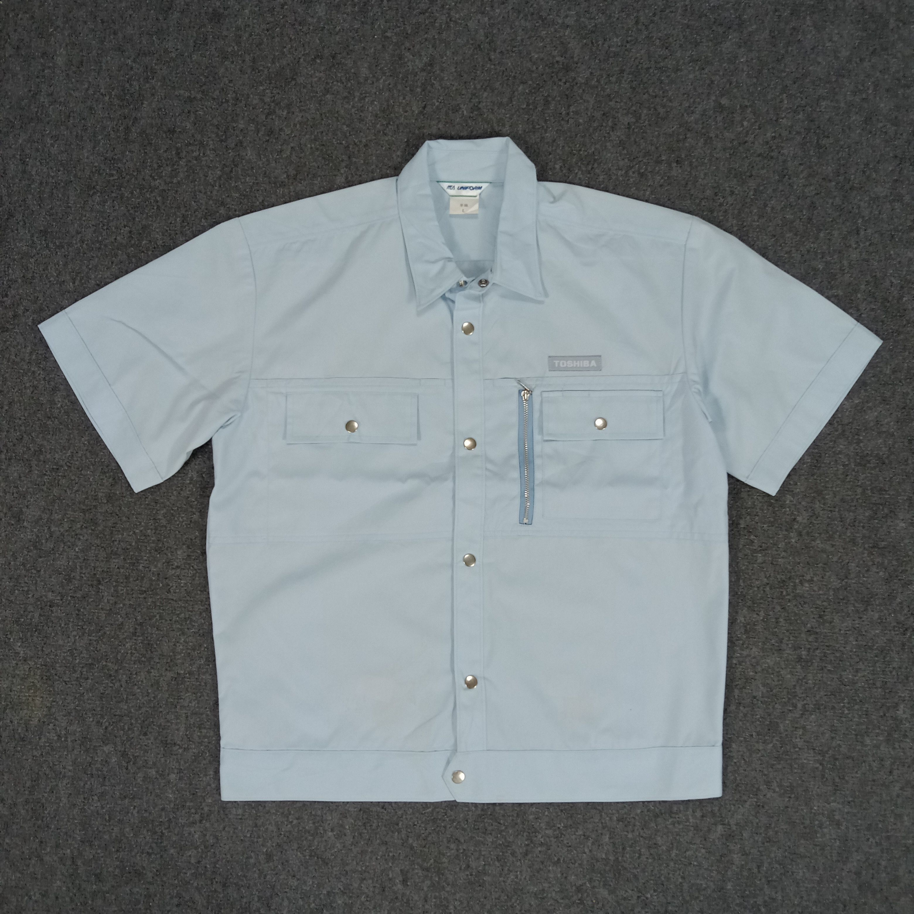 Vintage Toshiba Japanese Electronic Technician Jacket Size US L / EU 52-54 / 3 - 1 Thumbnail