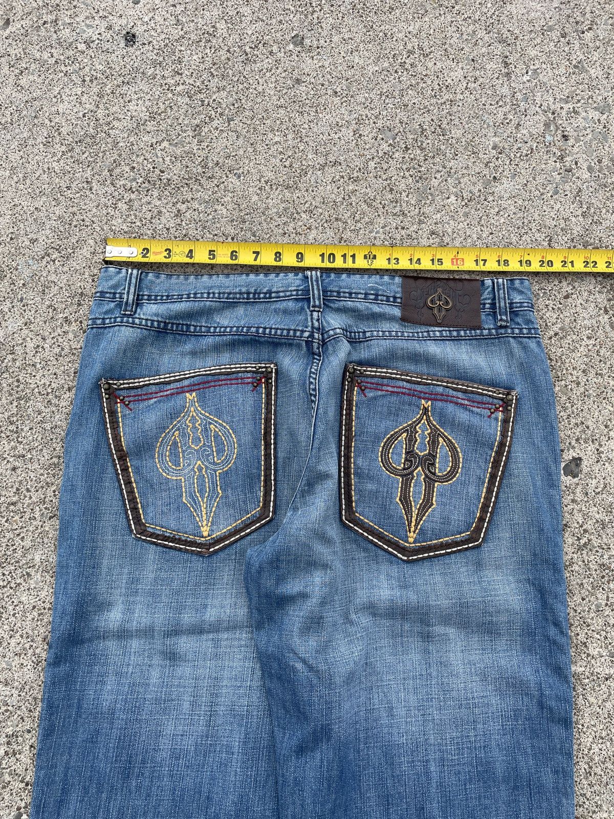 Pelle Pelle VTG Pelle Pelle Embroidered Baggy Denim Size US 38 / EU 54 - 7 Thumbnail
