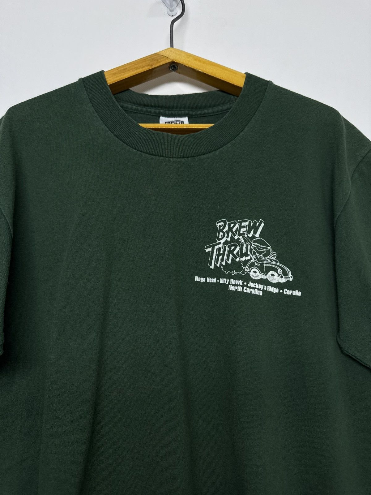 Anvil Vintage Y2k Brew Thru Big Logo Print 00’s Size US M / EU 48-50 / 2 - 2 Thumbnail