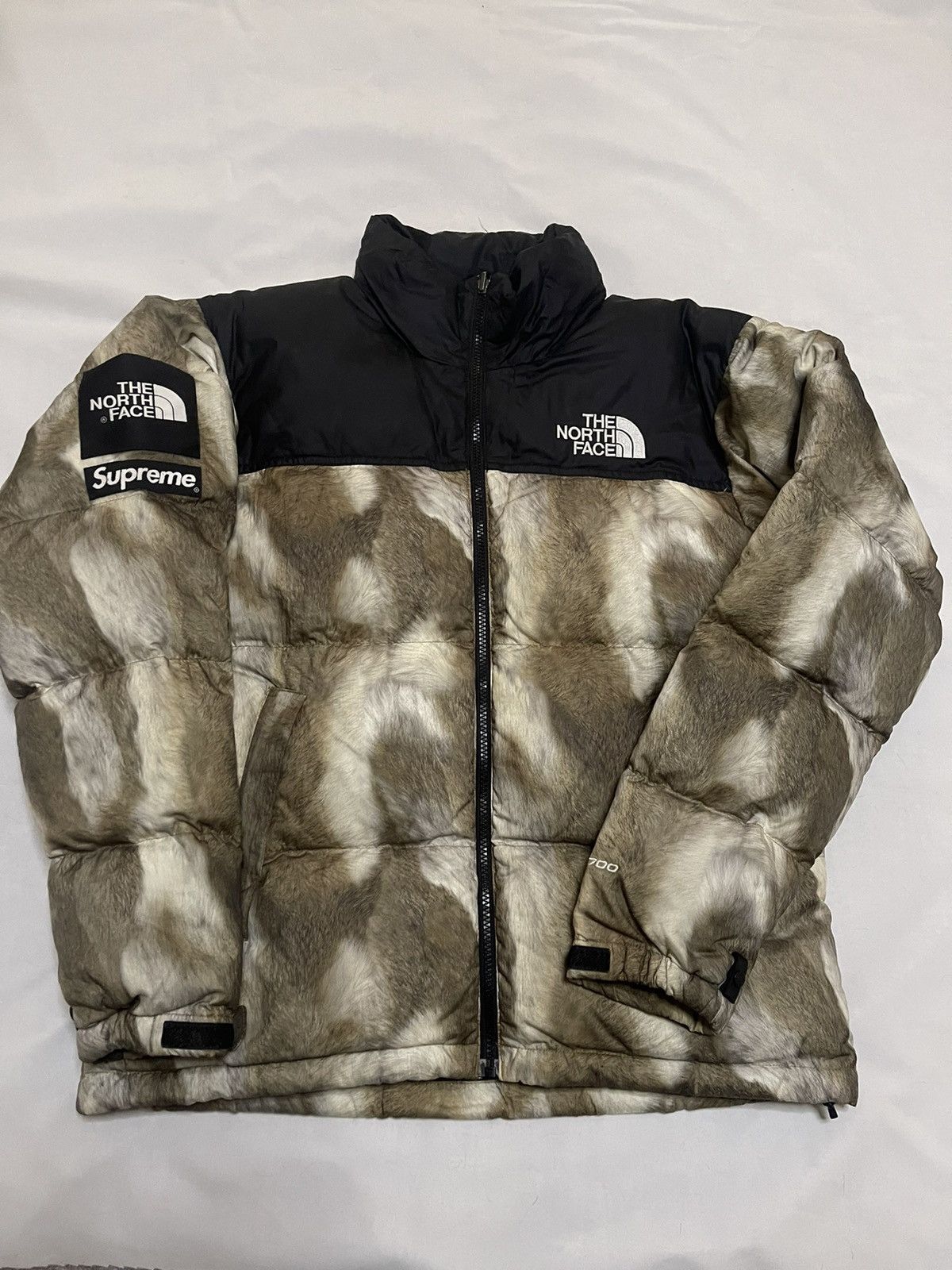 image of Supreme North Face Jacket 13Fw Tnf North Face Fur Nuptse, Men's (Size Small)