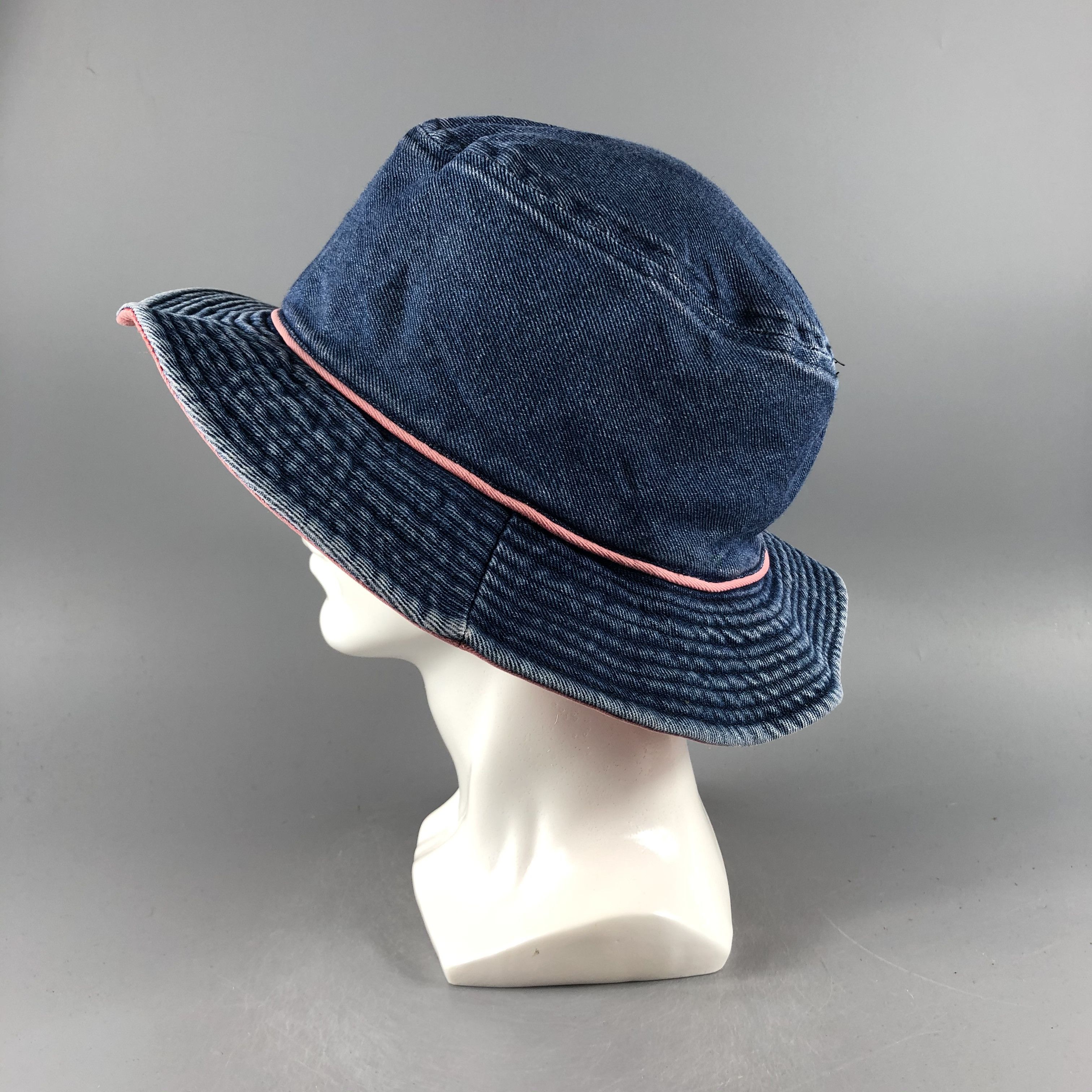 Vintage Womens Denim Bucket Hats -D687 Size ONE SIZE - 1 Thumbnail