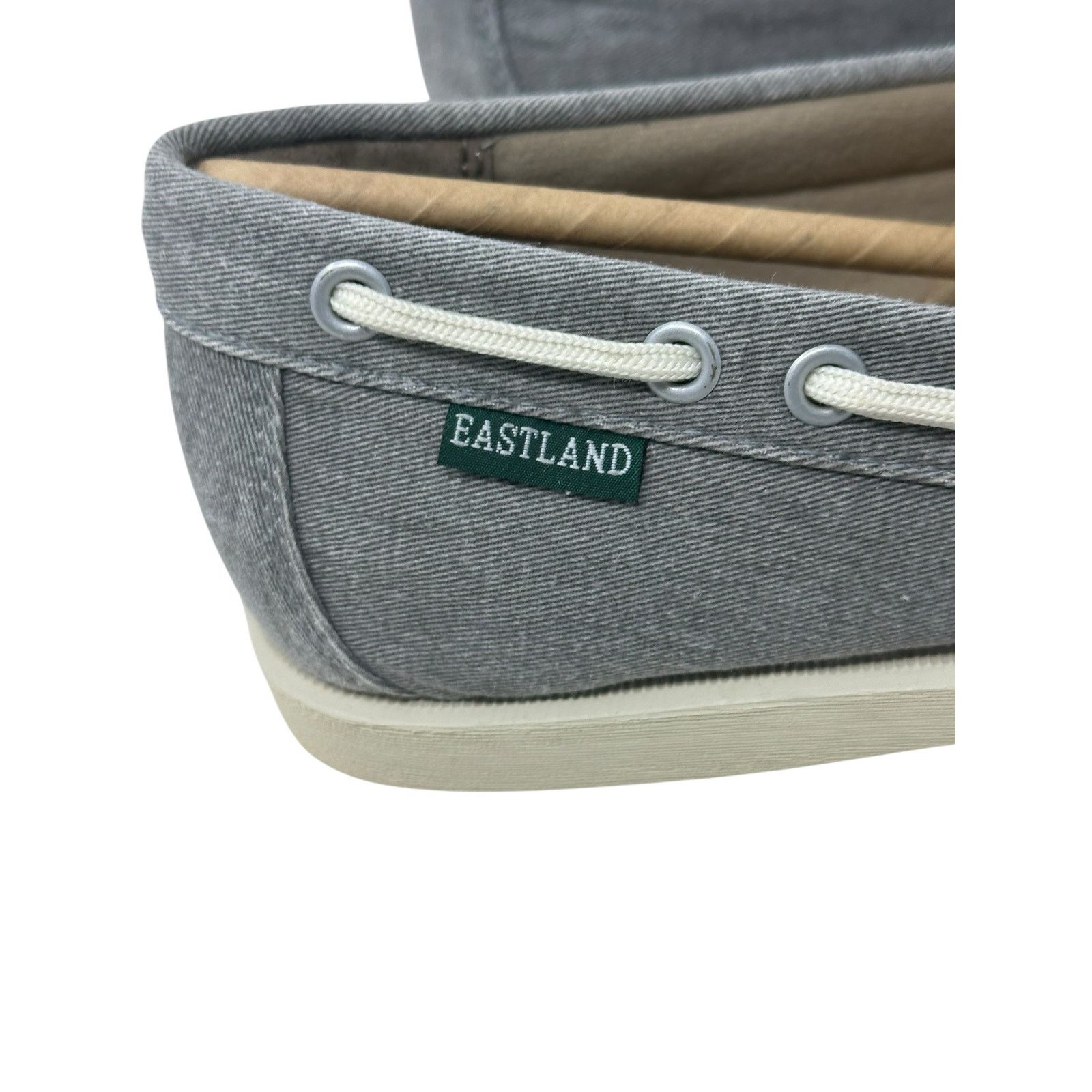 Eastland Eastland Men's Grey Yarmouth Canvas Boat Shoes 8D Size US 8 / EU 41 - 10 Thumbnail