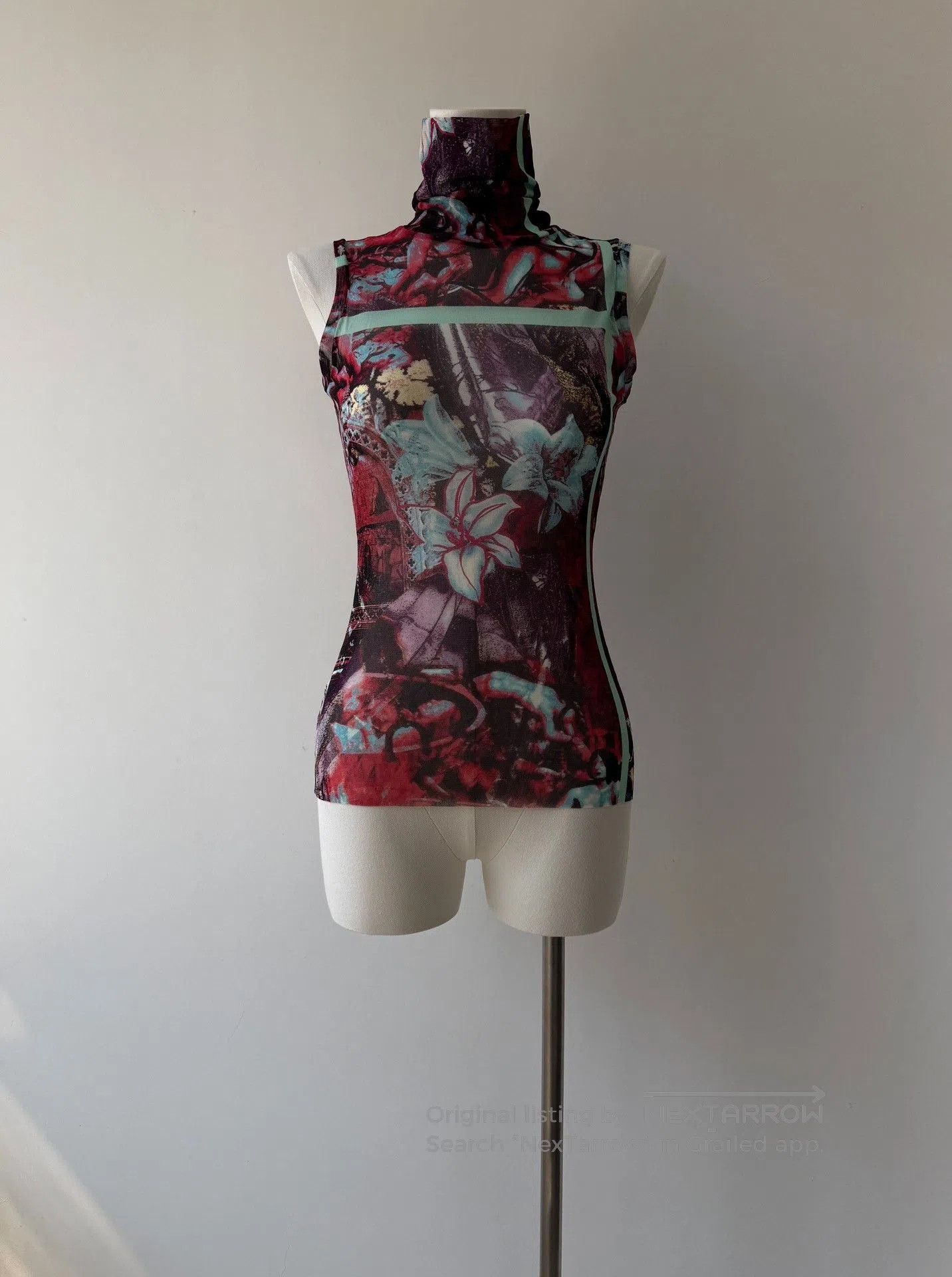Jean Paul Gaultier Jean Paul Gaultier Tulle Sheer Sleeveless Top. Size M / US 6-8 / IT 42-44 - 1 Thumbnail