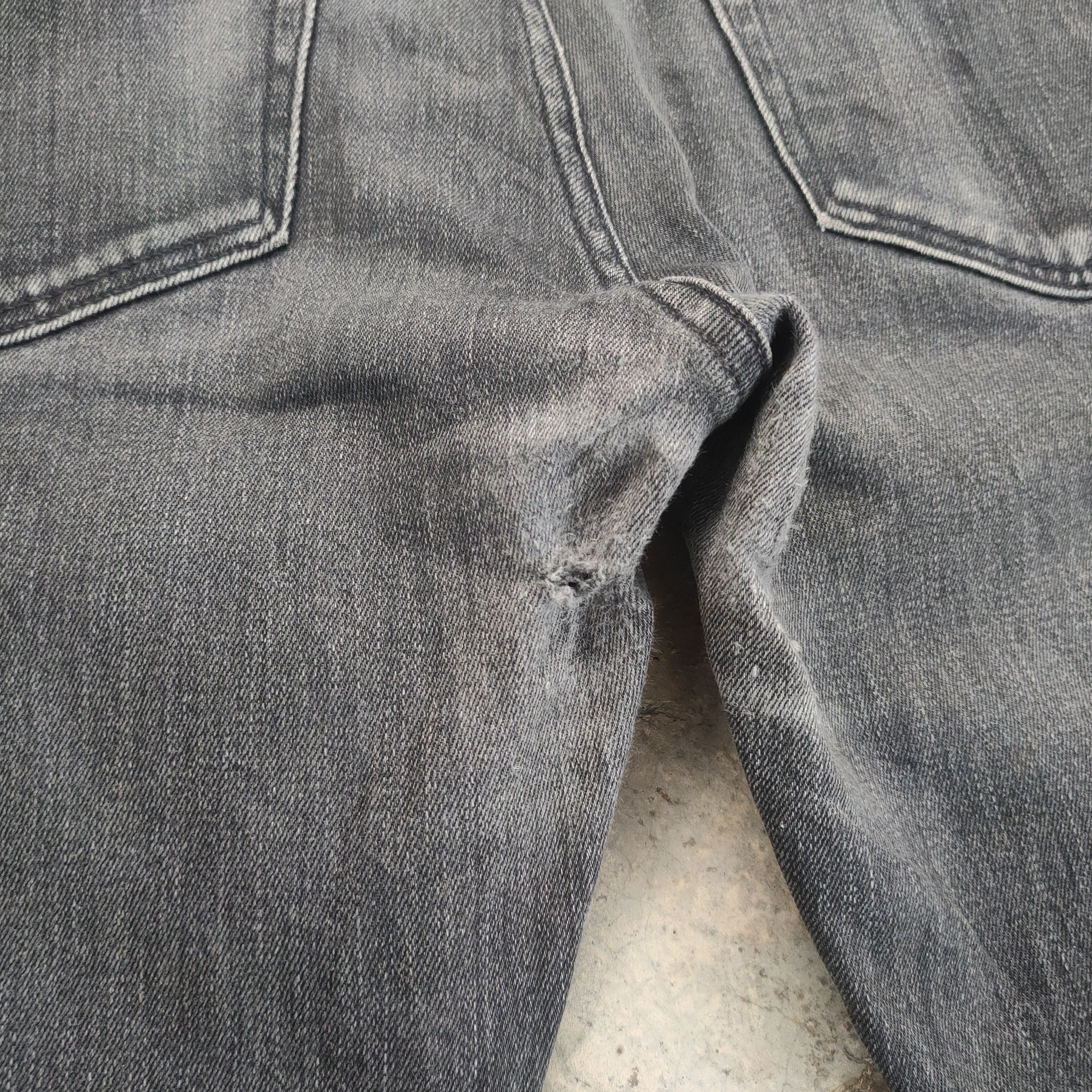 Japanese Brand W32 VINTAGE JAPANESE SELVEGE SKINNY FADED BLACK DENIM PANTS Size US 32 / EU 48 - 11 Thumbnail