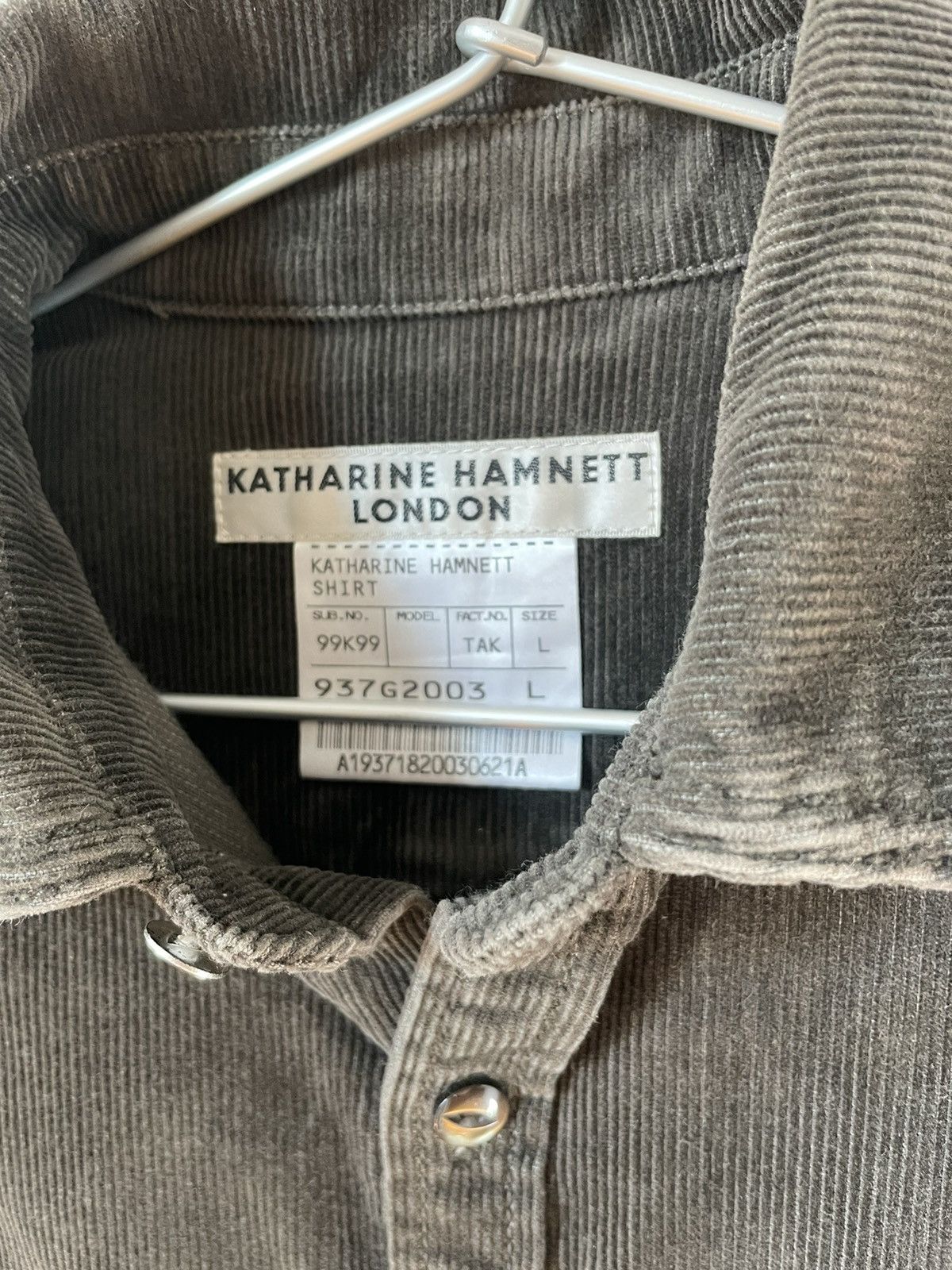 Katharine Hamnett London Katherine Hamnett Corduroy Shirt Size US M / EU 48-50 / 2 - 3 Thumbnail