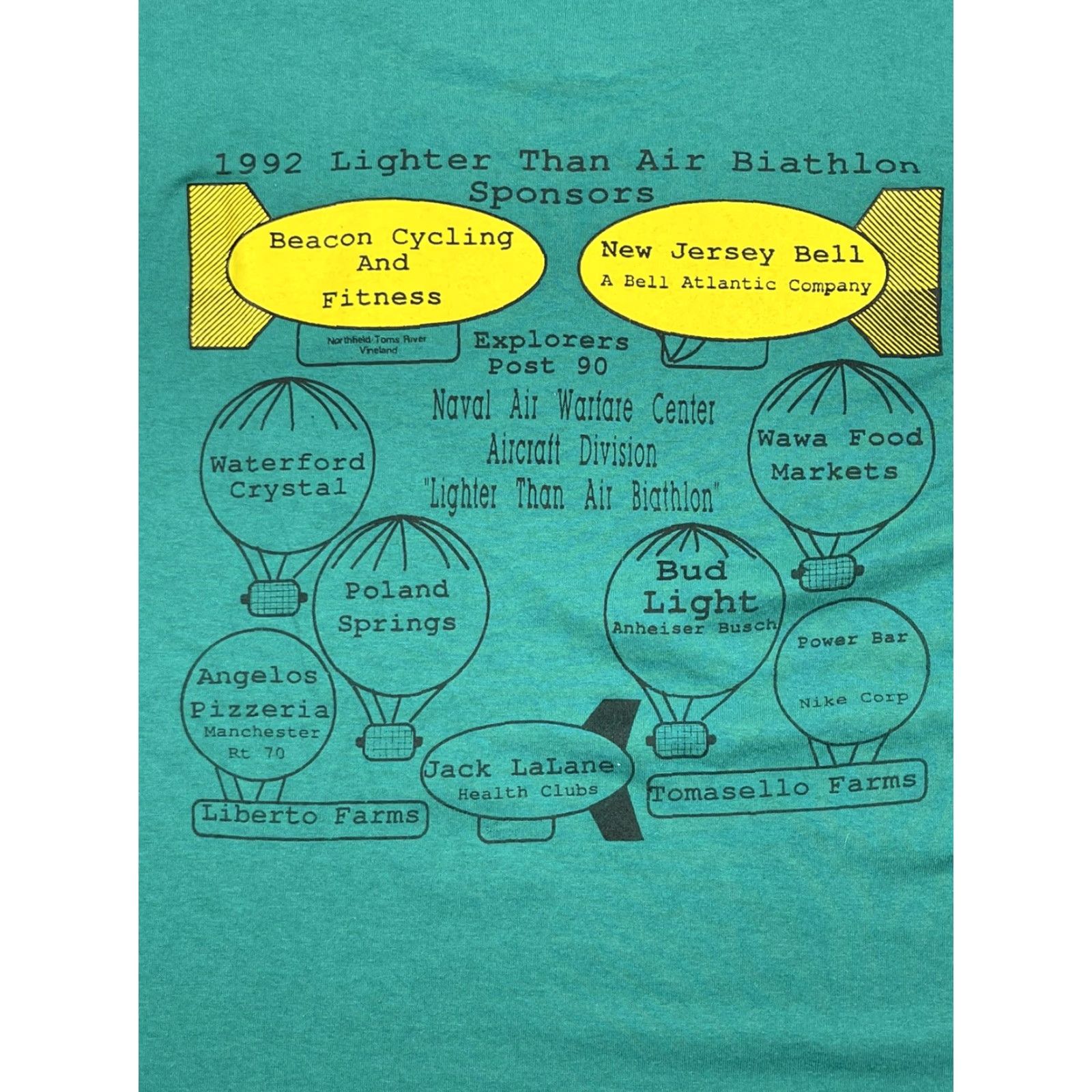Jerzees VINTAGE JERZEES 1992 USA Cycling Biathlon Marathon Graphic Tee Adult XL Green Sportswear Unisex Size US XL / EU 56 / 4 - 5 Thumbnail