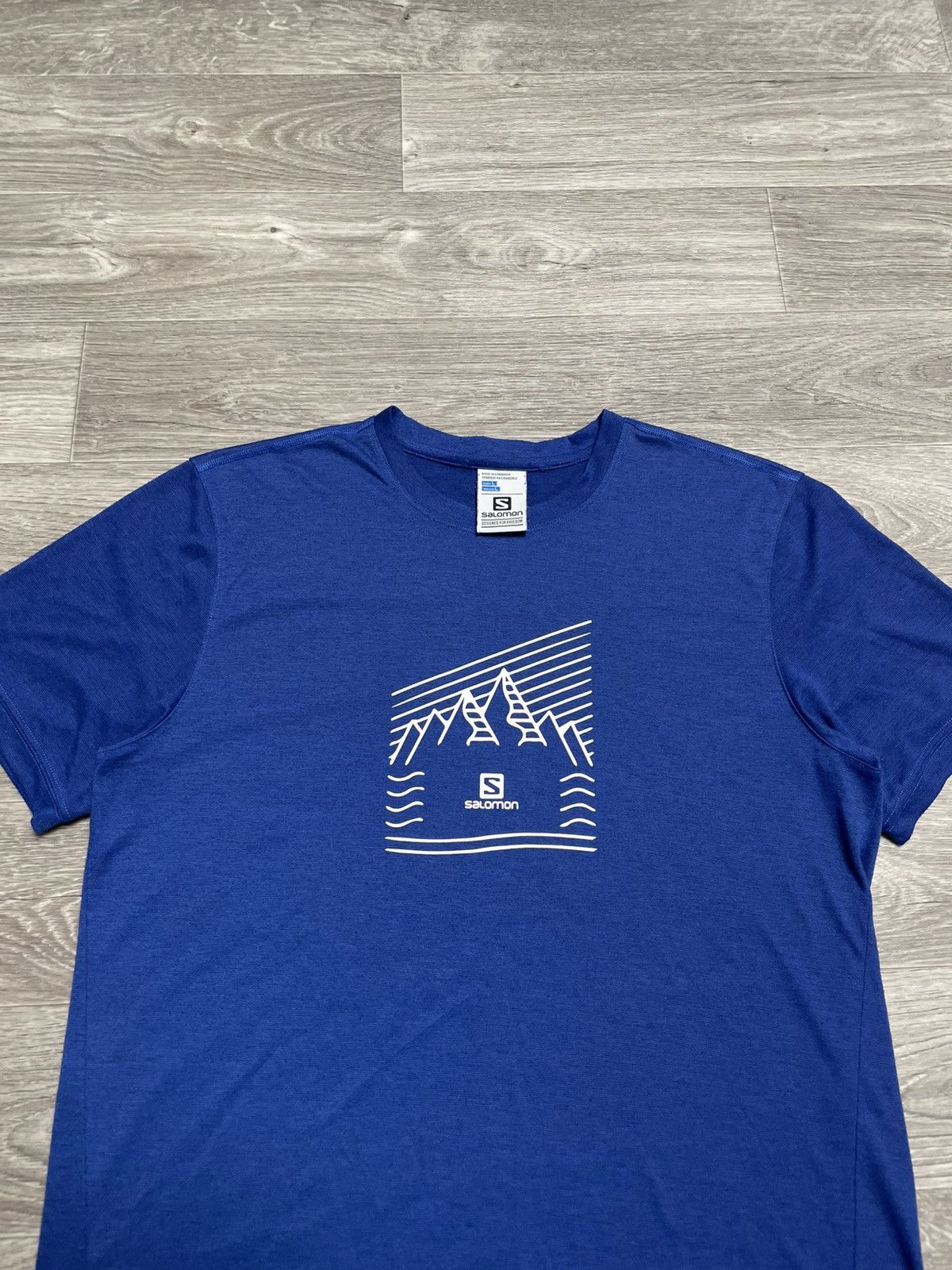 Salomon Vintage Salomon Explore Graphic AdvancedSkin ActiveDry Tee Size US L / EU 52-54 / 3 - 2 Thumbnail
