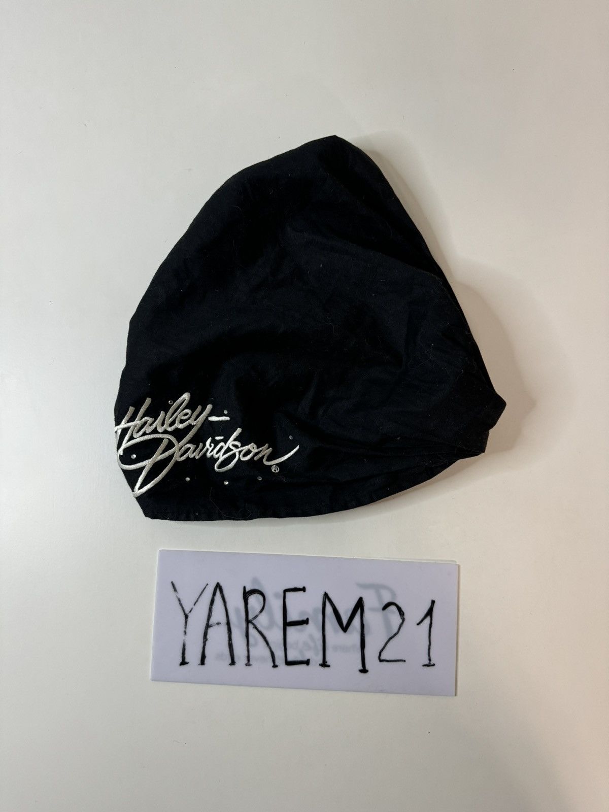 Vintage Harley Davidson bandanna cap hat Size ONE SIZE - 1 Thumbnail