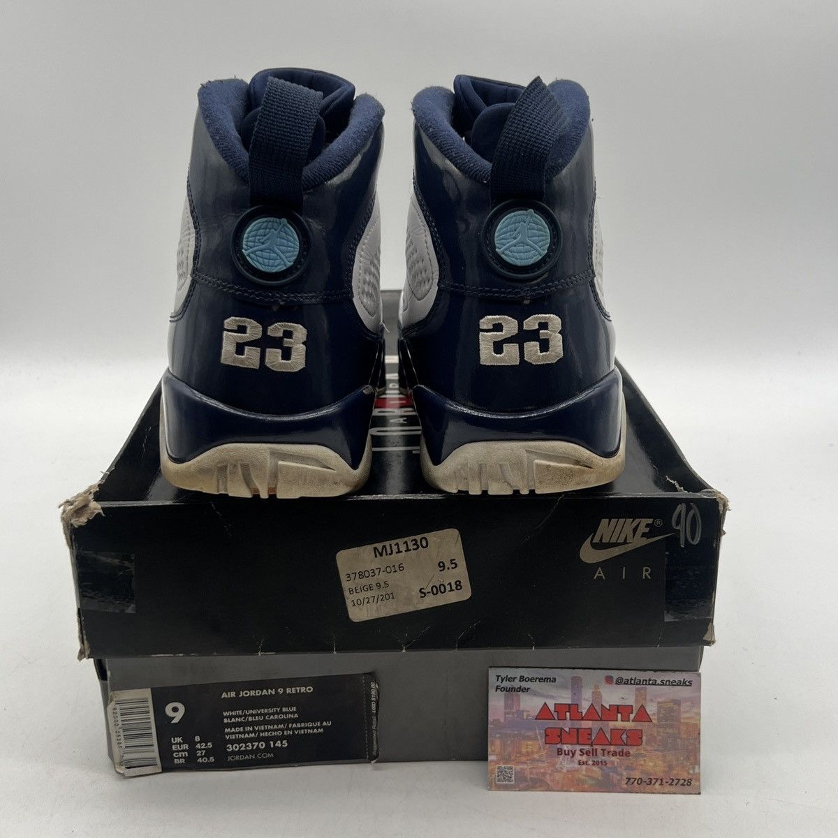 Jordan Brand Air Jordan 9 unc Size US 9 / EU 42 - 3 Thumbnail