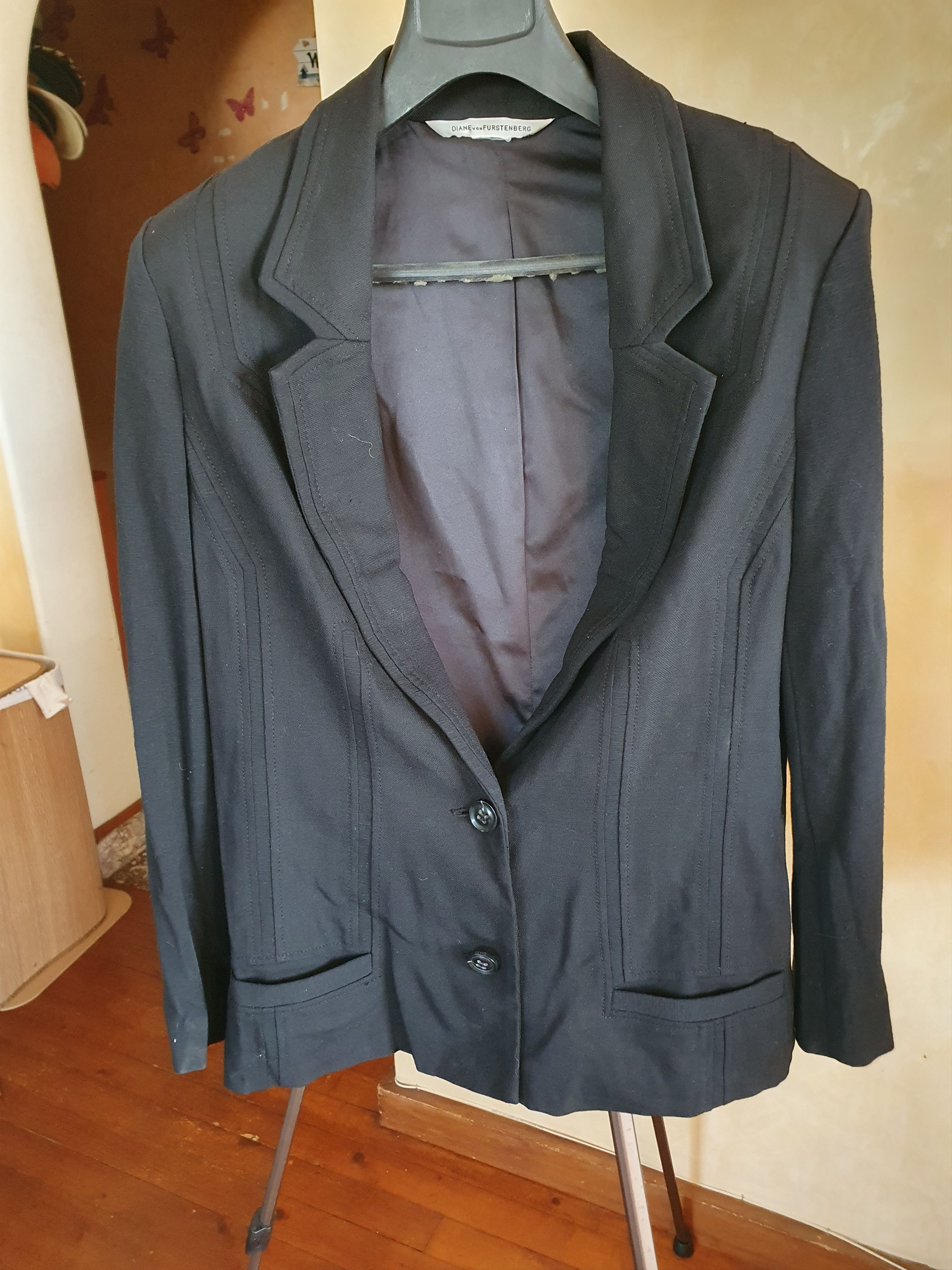 Diane von Furstenberg Diane von Furstenberg Trale Blazer Wool Blend S17 sz M Size M / US 6-8 / IT 42-44 - 1 Thumbnail