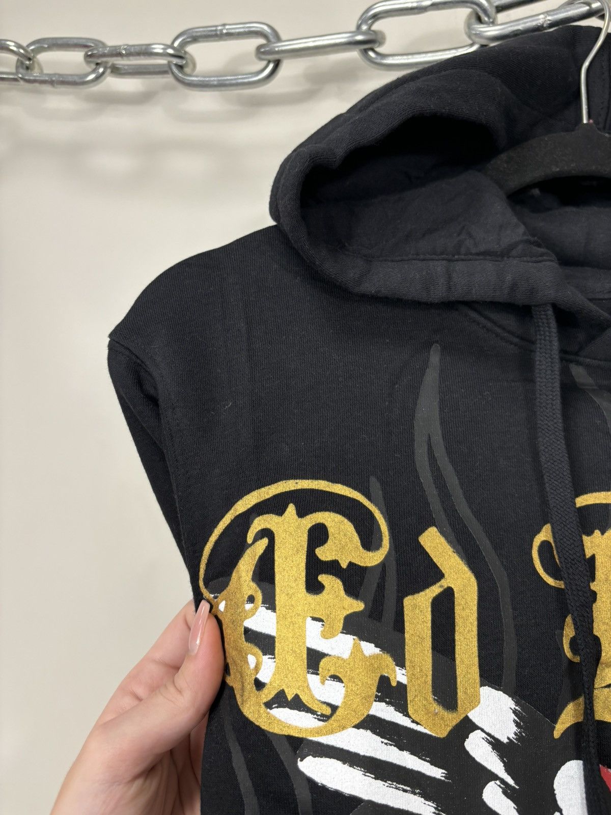 Christian Audigier Ed Hardy Big Snake Logo Y2K Hype NEW Black Hoodie Size US S / EU 44-46 / 1 - 6 Thumbnail
