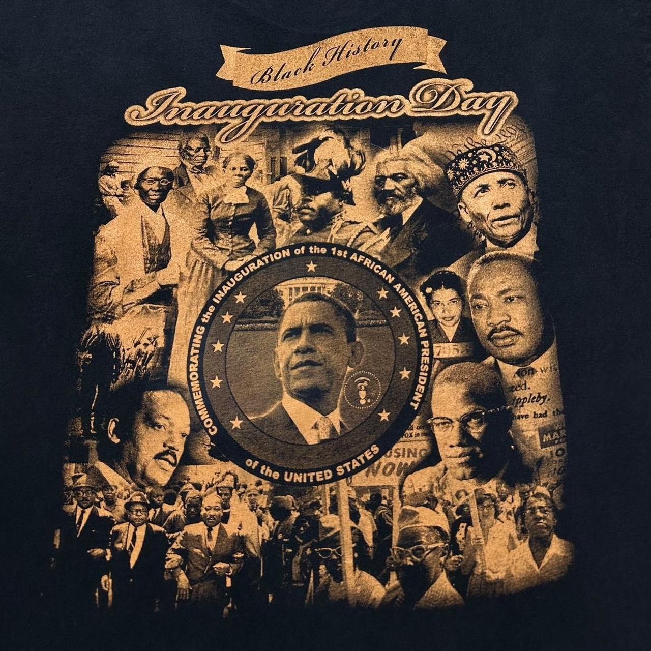 Hanes × Vintage Black History Inauguration Day T-Shirt Size US XL / EU 56 / 4 - 3 Thumbnail