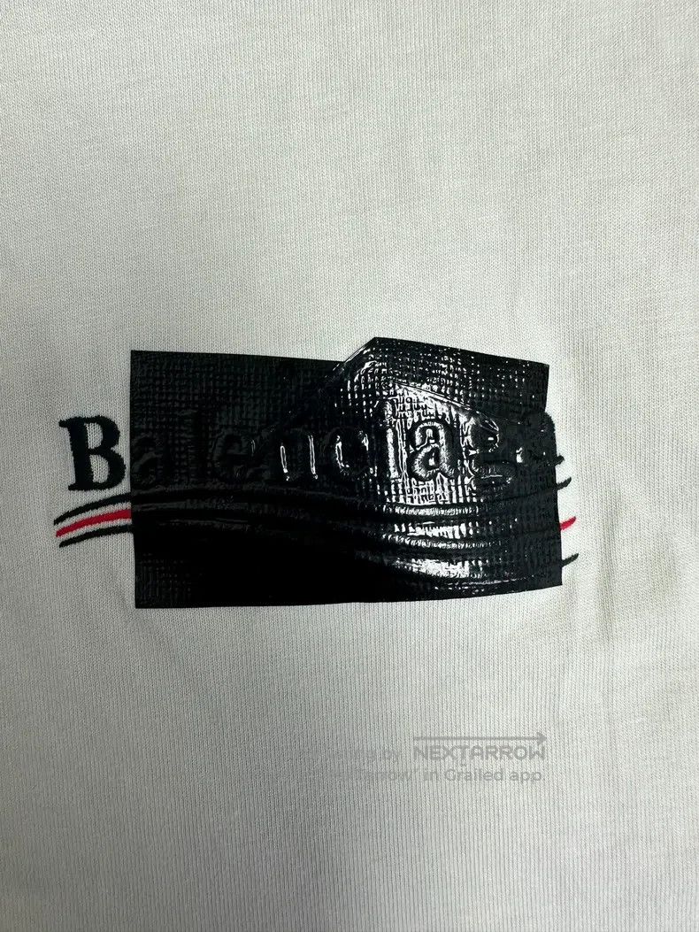 Balenciaga Balenciaga Embroidered Logo T-shirt with Short Sleeves Size US M / EU 48-50 / 2 - 3 Thumbnail