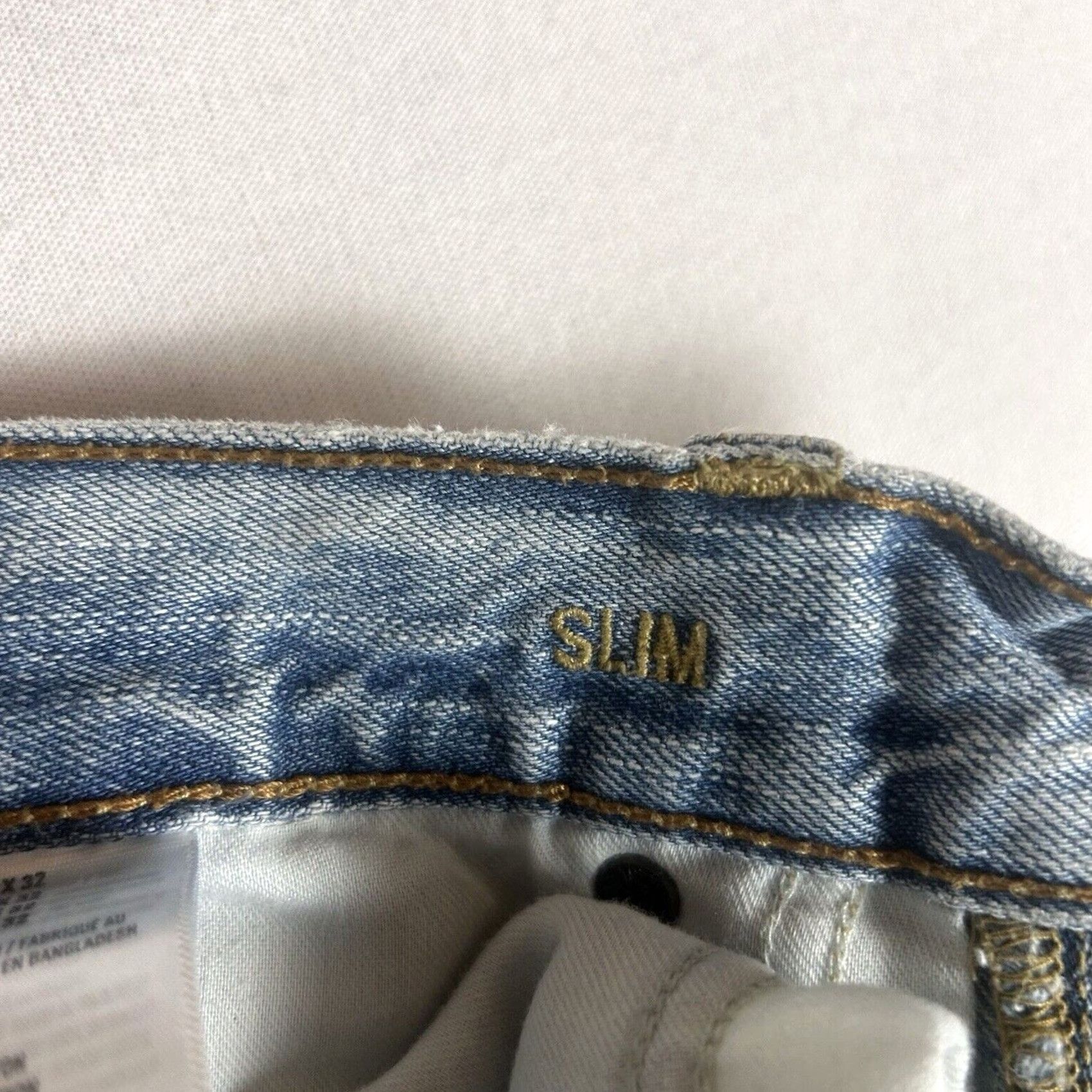 American Eagle Outfitters American Eagle Jeans Slim 30x32 Denim Mid Rise 5-Pocket Mens Tapered Size US 30 / EU 46 - 6 Thumbnail