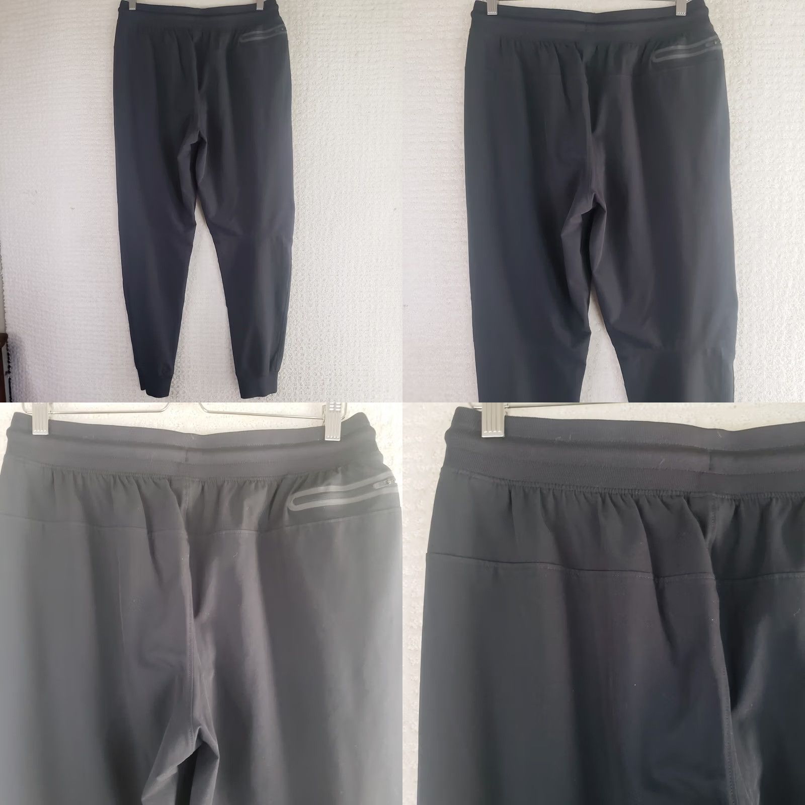 Under Armour Under Armour Joggers Mens L Black Knit Elastic Waist Athletic Tapered Leg Pockets Sweatpants Casual Activewear Regular Fit Size US 33 - 9 Thumbnail