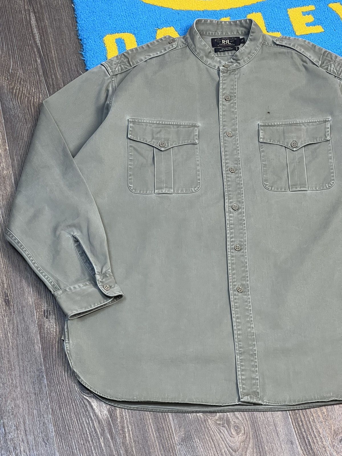 Polo Ralph Lauren Vintage Double RL Military Western Heavy Buttons Shirt Size US L / EU 52-54 / 3 - 6 Thumbnail