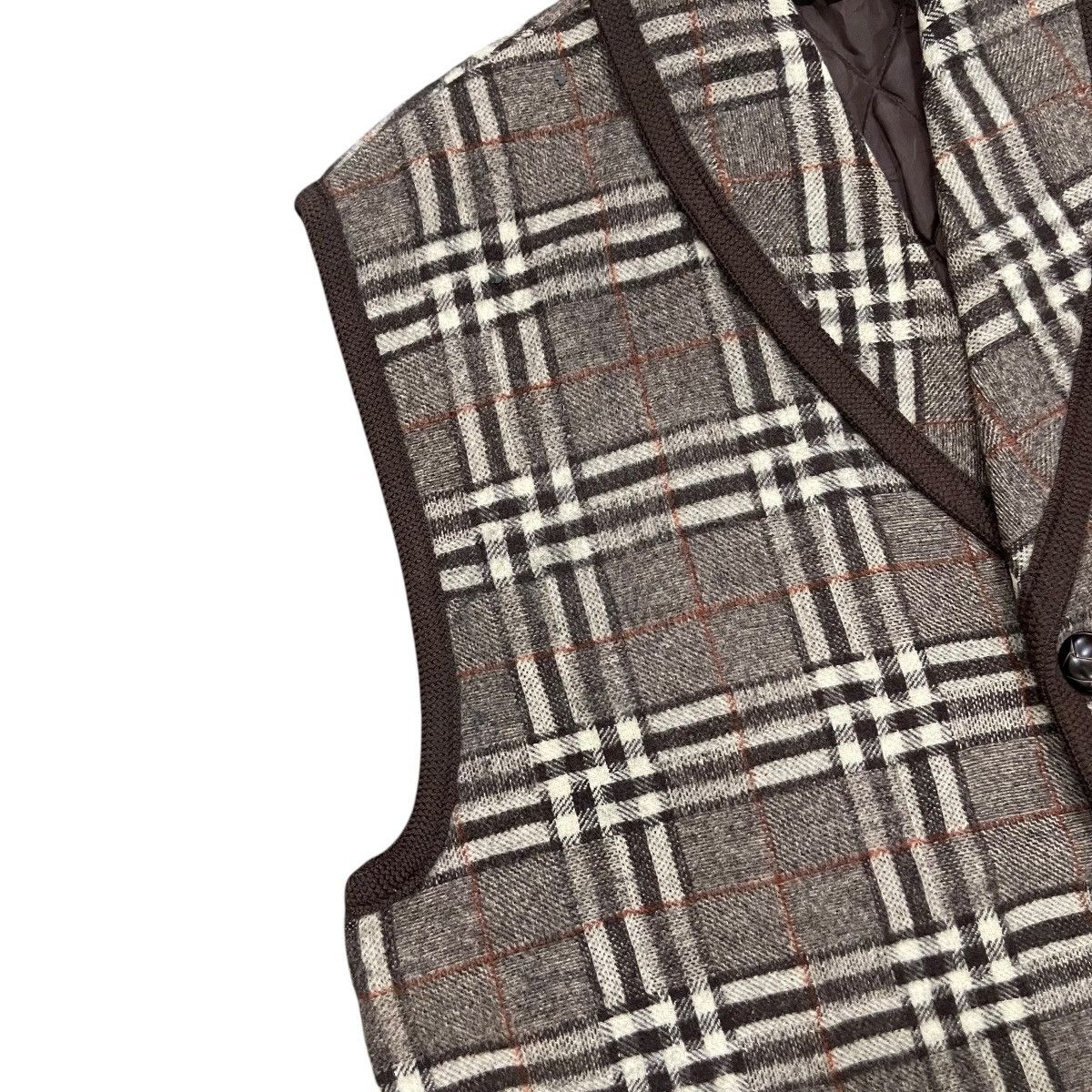 Lyle & Scott × Vintage Vintage Lyle & Scott Checked Wool Button Vest Size US L / EU 52-54 / 3 - 4 Thumbnail