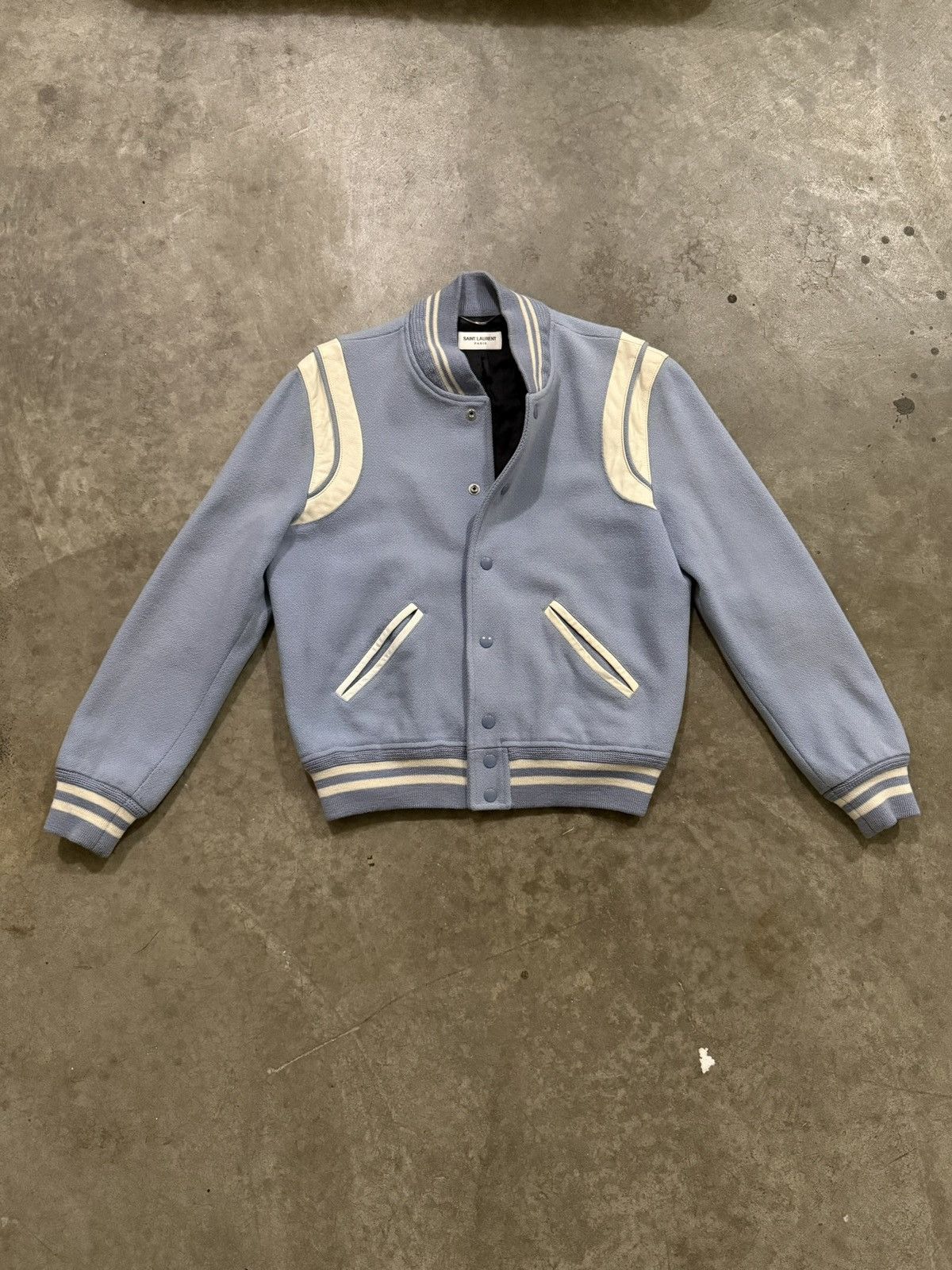 Saint Laurent Paris Saint Laurent Teddy Varsity Jacket | Grailed