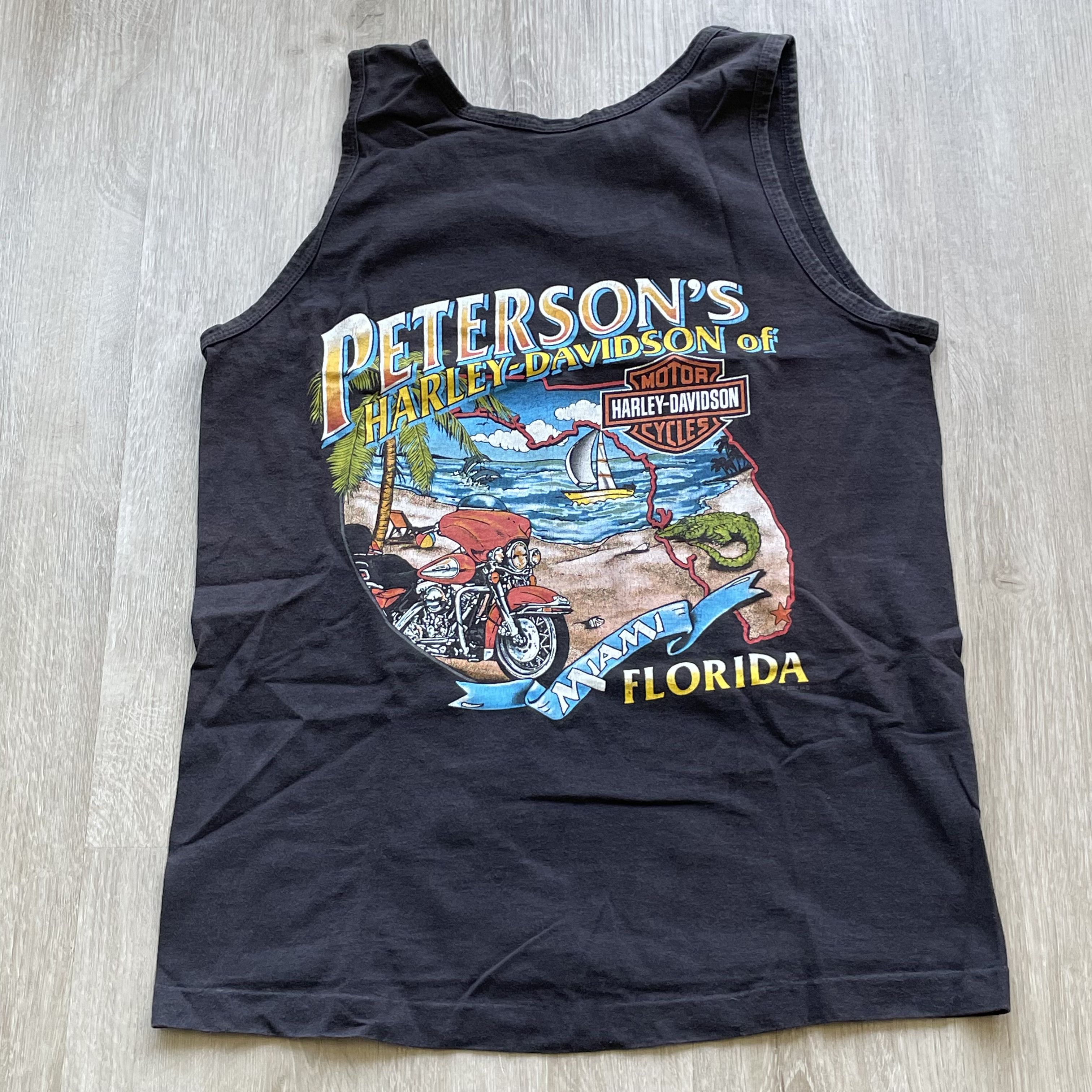 Harley Davidson Vintage Harley Davidson Miami Tank Top 2003 Size US M / EU 48-50 / 2 - 2 Thumbnail