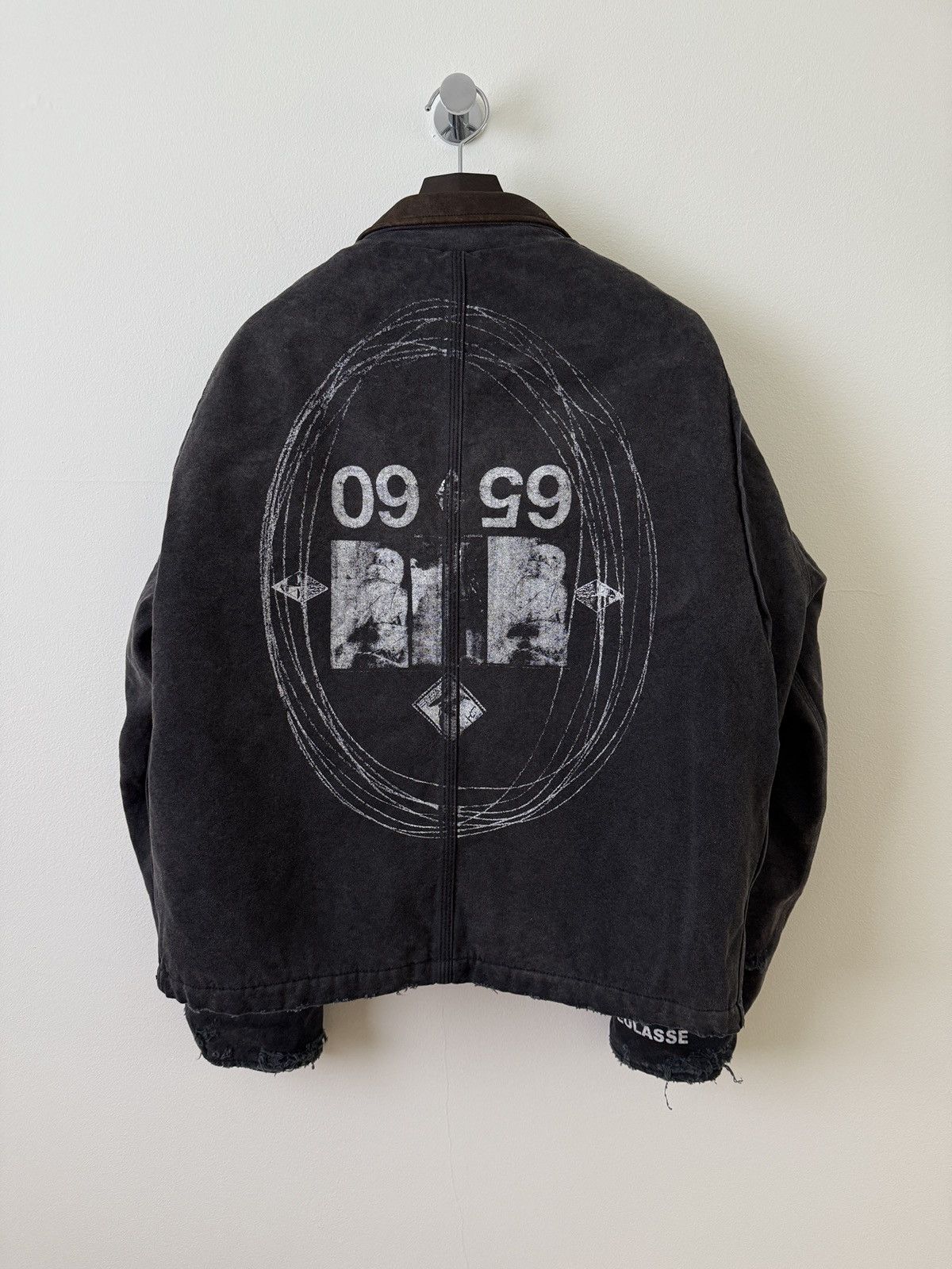 Enfants Riches Deprimes Distressed Leather Collar Graphic Work Jacket Size US M / EU 48-50 / 2 - 3 Thumbnail