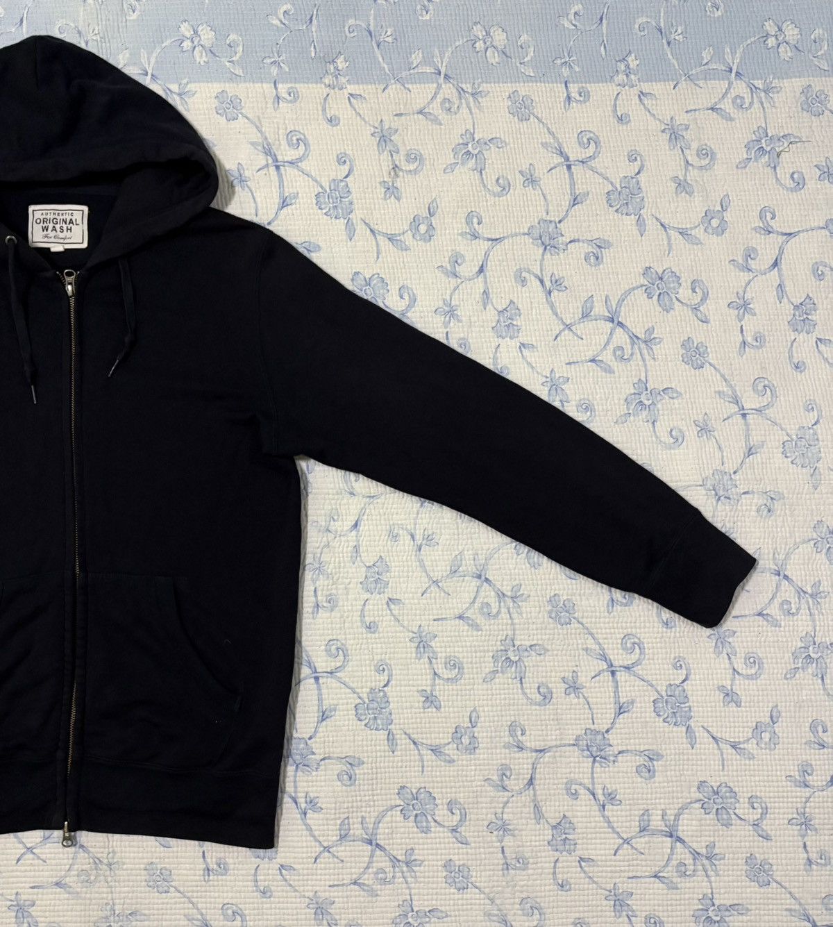 Uniqlo Uniqlo Original Wash Zip Hoodie Jacket Size US L / EU 52-54 / 3 - 3 Thumbnail