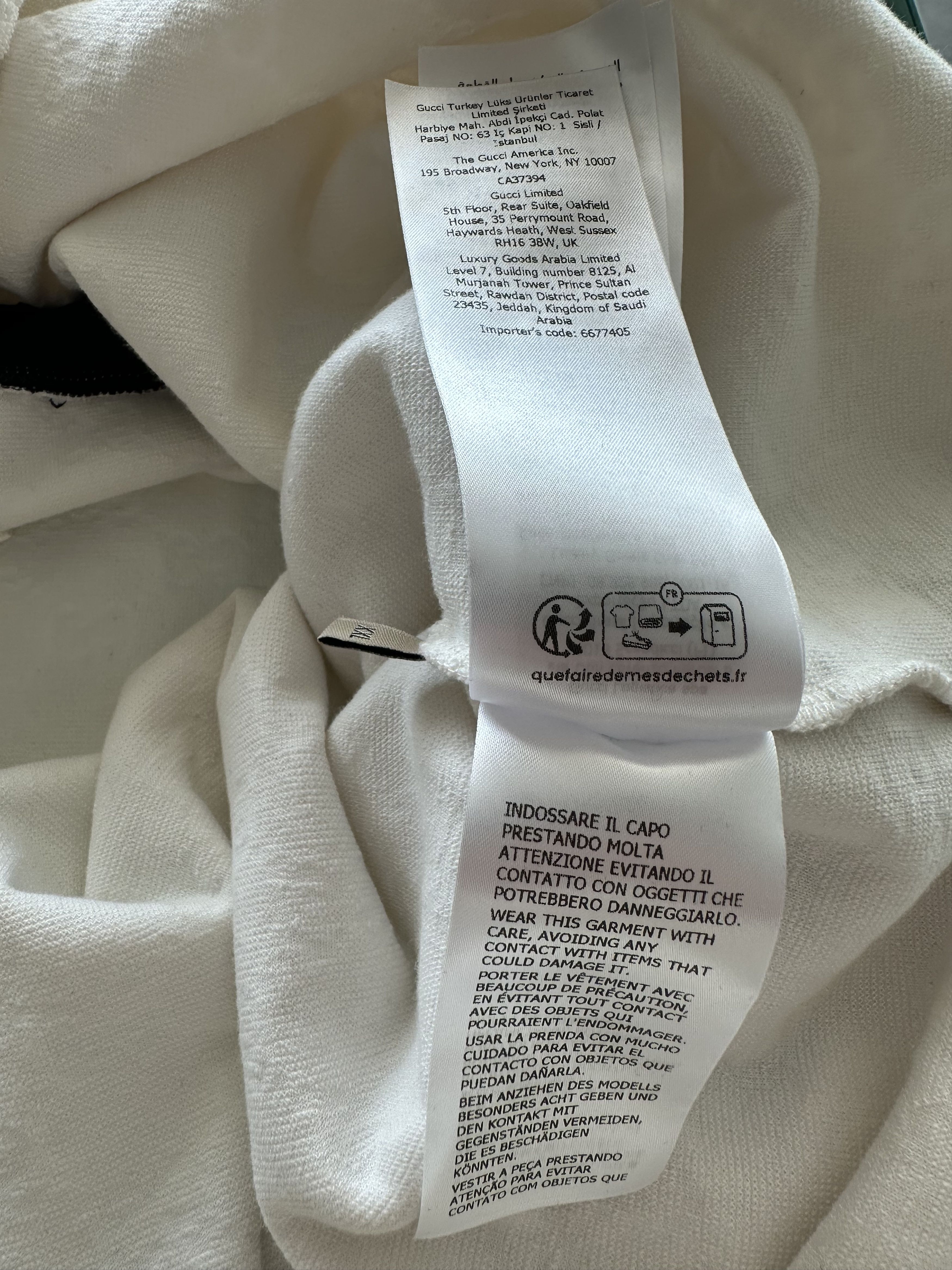 Gucci White GG Monogram Striped Terry Cloth Longsleeve Polo Shirt Size US XXL / EU 58 / 5 - 8 Thumbnail