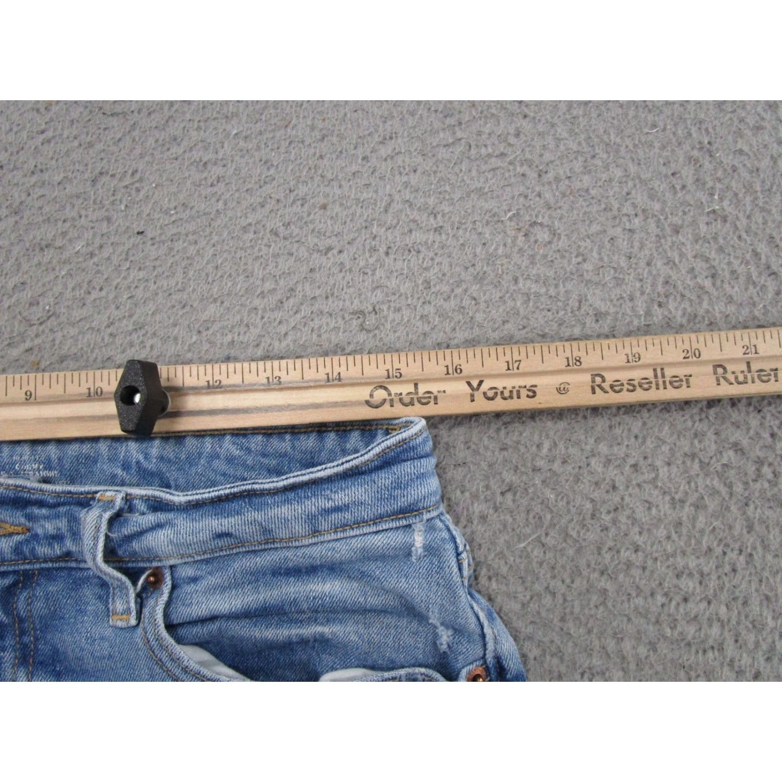 Old Navy Old Navy Jeans Womens Size 14 Straight 5-Pocket Denim Cotton Stretch High Rise Blue Jeans Size 36" / US 14 / IT 50 - 6 Thumbnail