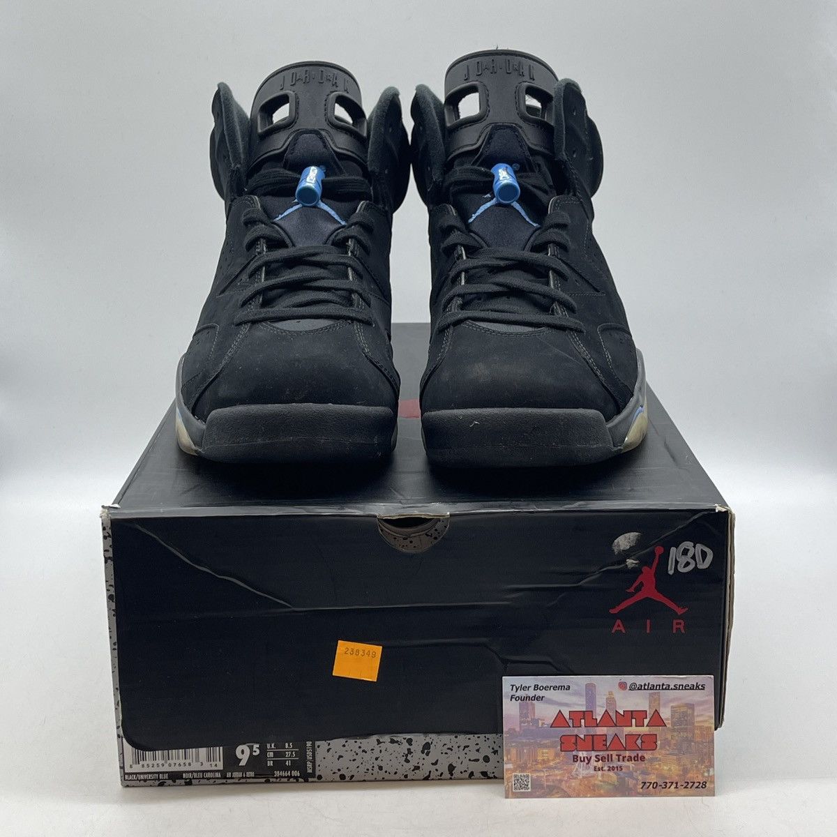 Jordan Brand Air Jordan 6 UNC Size US 9.5 / EU 42-43 - 2 Thumbnail