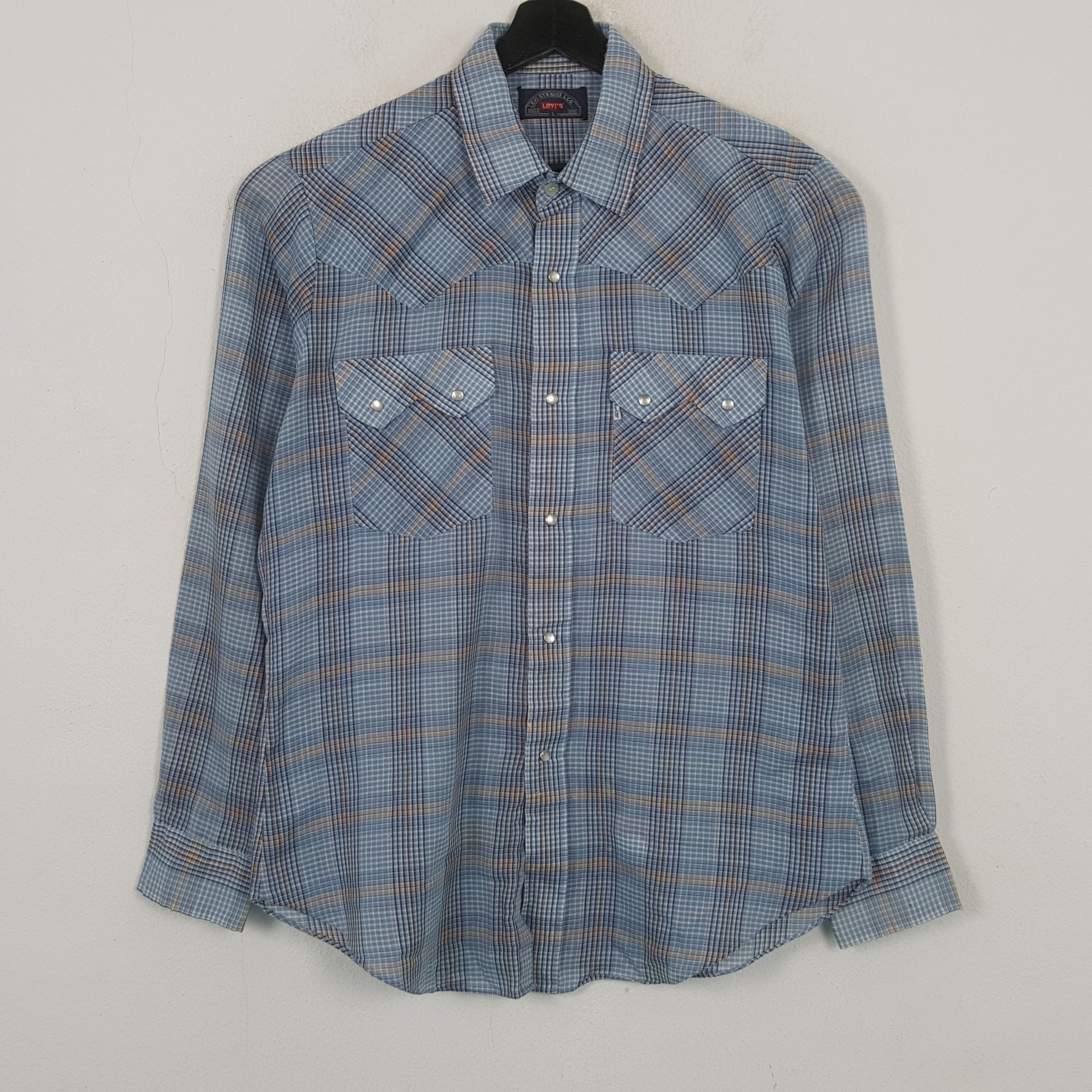 Levi's Levis Big E Snap Shirt Casual Style RR10 Size US L / EU 52-54 / 3 - 1 Thumbnail