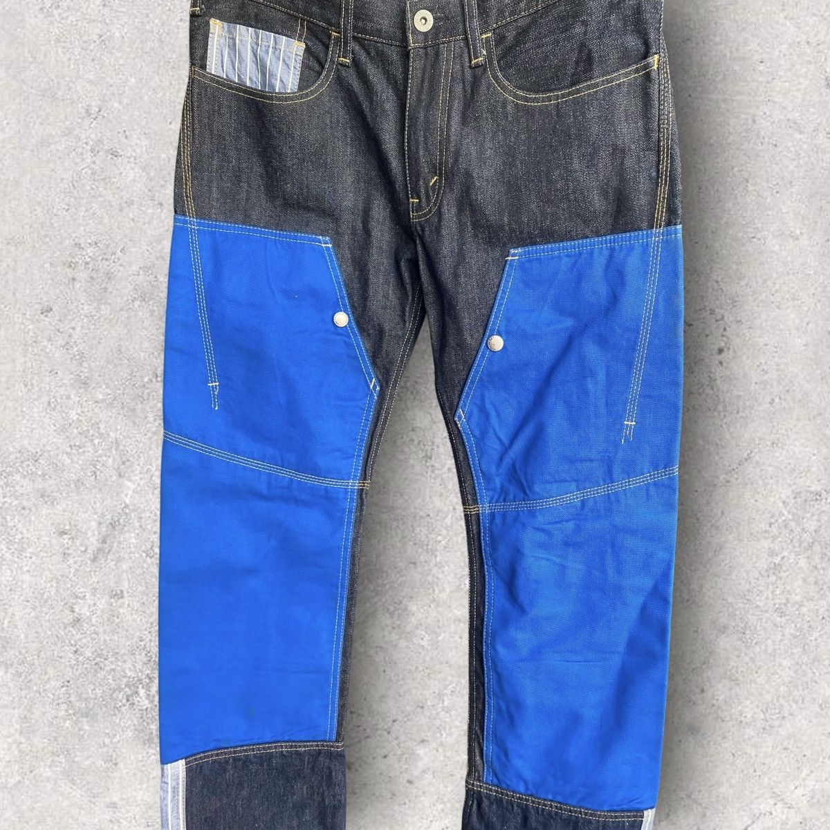 Junya Watanabe SS13 Rework Double Knee Jeans Size US 32 / EU 48 - 2 Thumbnail