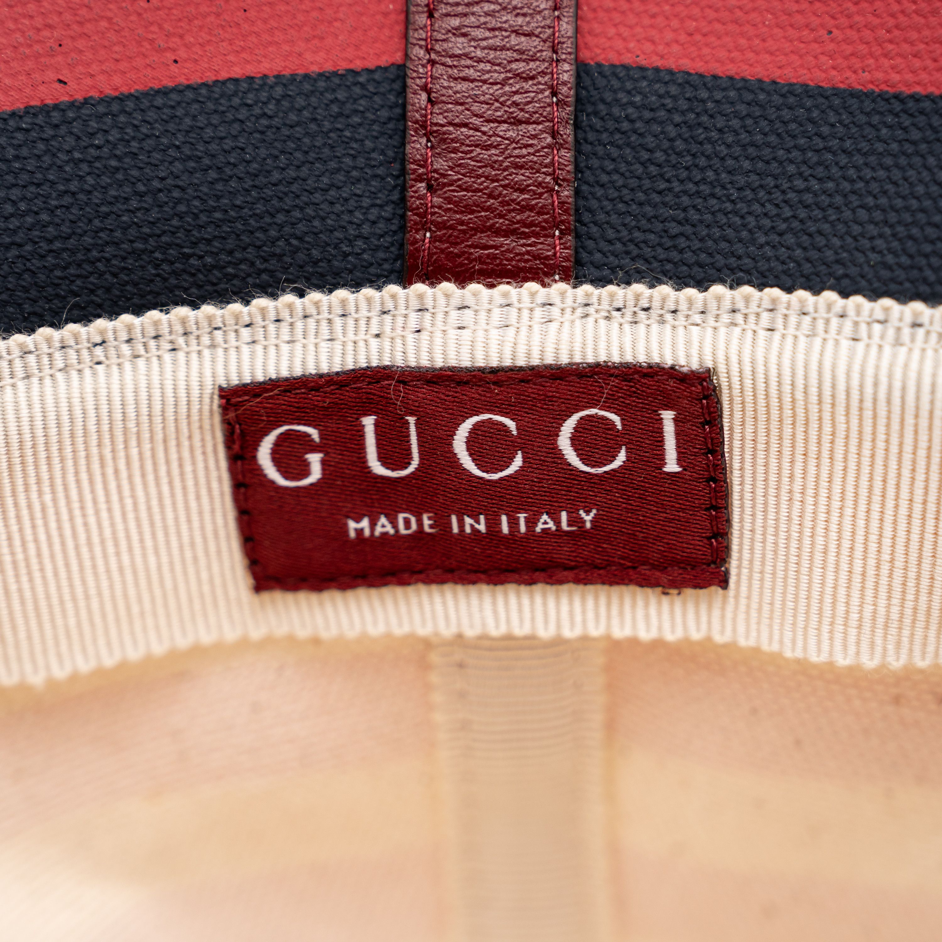 Gucci size M Gucci Striped Canvas Bucket Hat Red White Size ONE SIZE - 5 Thumbnail
