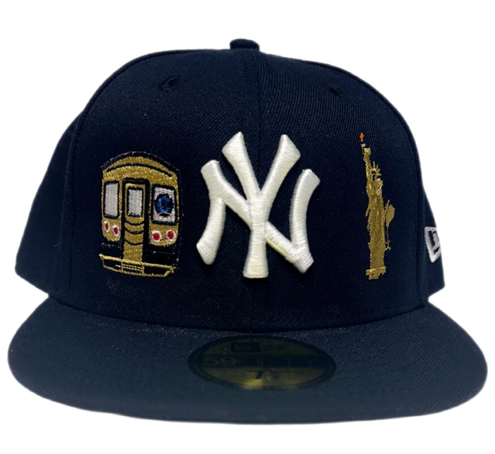 New Era New Era New York Yankees NYC Custom Gold 59FIFTY 7 3/8 Size ONE SIZE - 2 Thumbnail