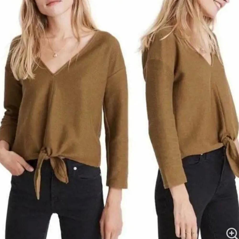 Madewell Madewell l Texture & Thread Front Tie Top XS Size XS / US 0-2 / IT 36-38 - 1 Thumbnail
