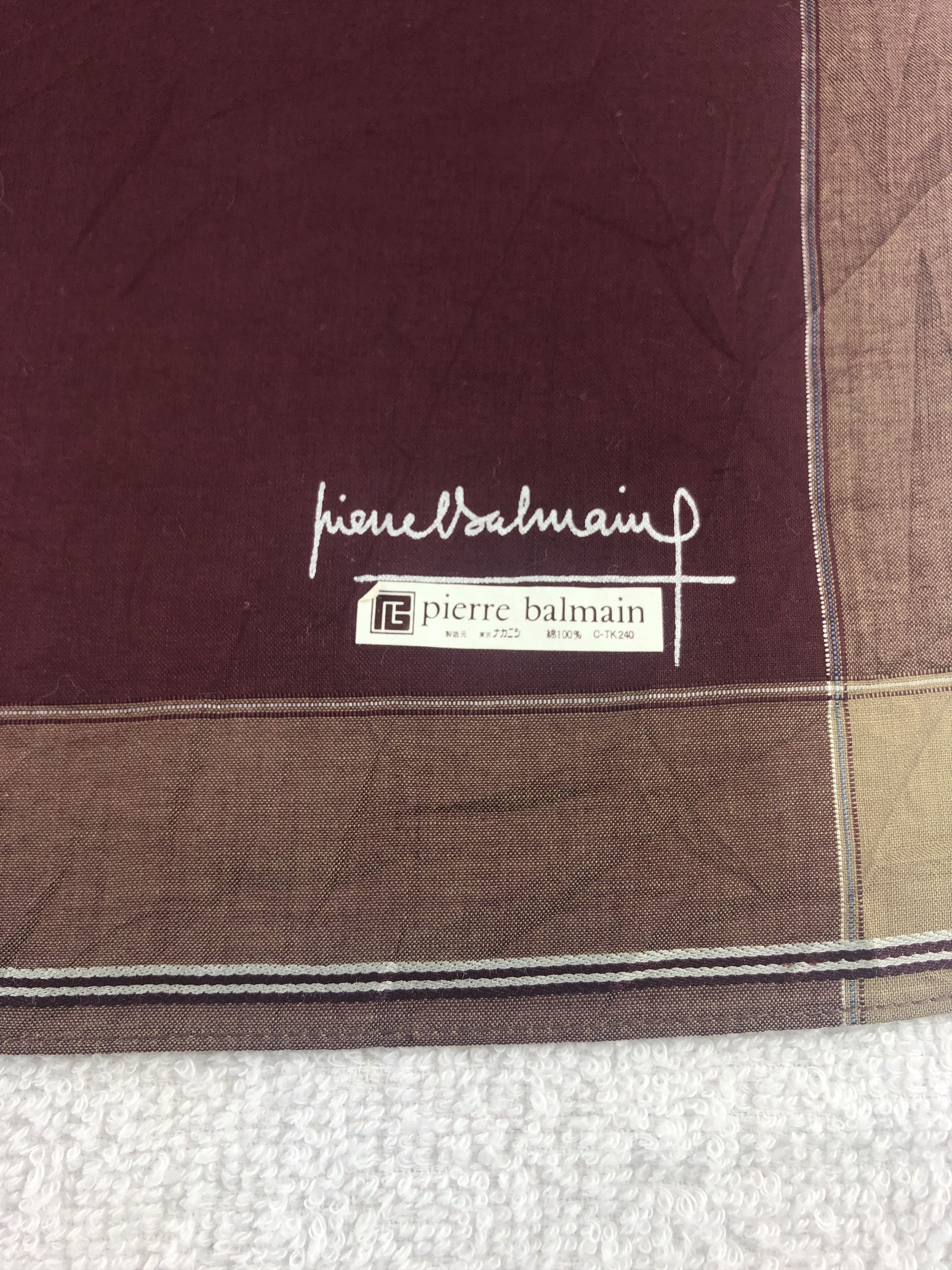 Pierre Balmain × Vintage Pierre Balmain Handkerchief / Bandana / Neckerchief Size ONE SIZE - 5 Thumbnail