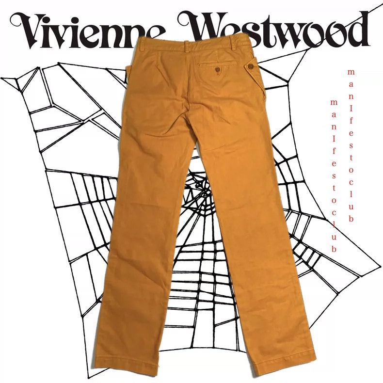 Vivienne Westwood Vivienne Westwood size2 Orange trousers Size 27" / US 4 / IT 40 - 2 Thumbnail