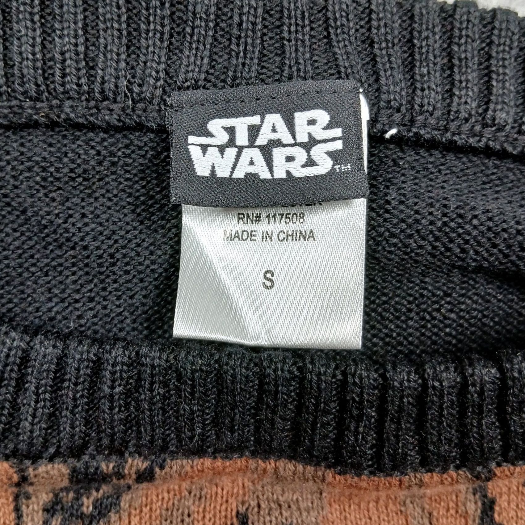 Star Wars VINTAGE Star Wars Chewbacca Knit Sweater Brown Black Unisex S Size US S / EU 44-46 / 1 - 3 Thumbnail