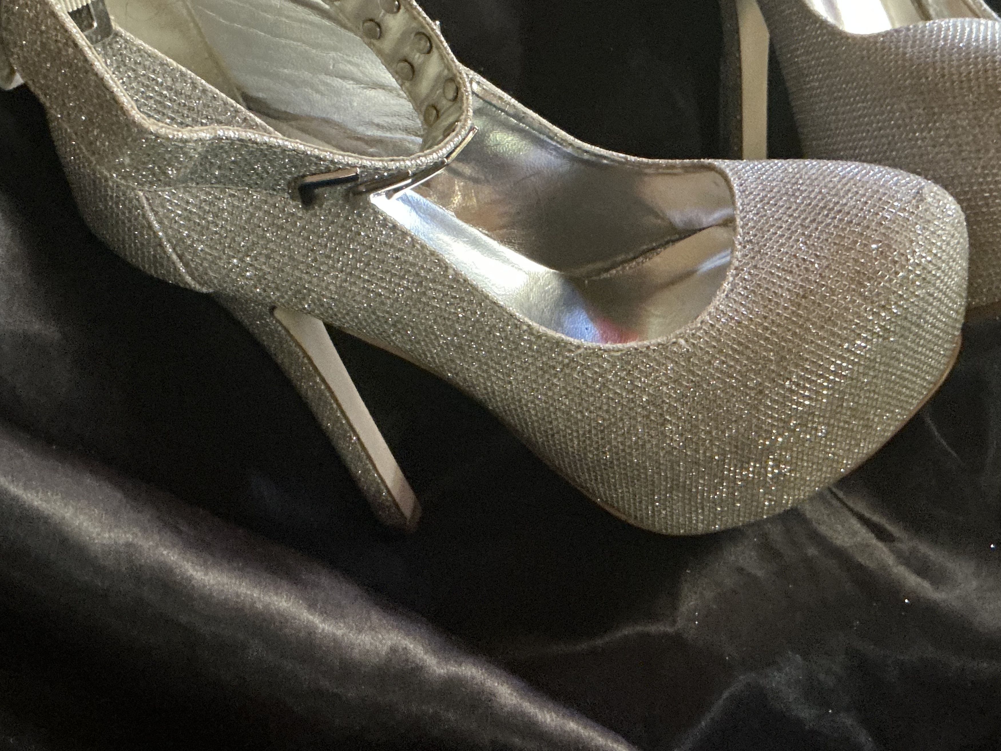 Other Gorgeous PAZZLE 5-inch silver glitter stiletto $90 OBO Size US 6 / IT 36 - 2 Thumbnail