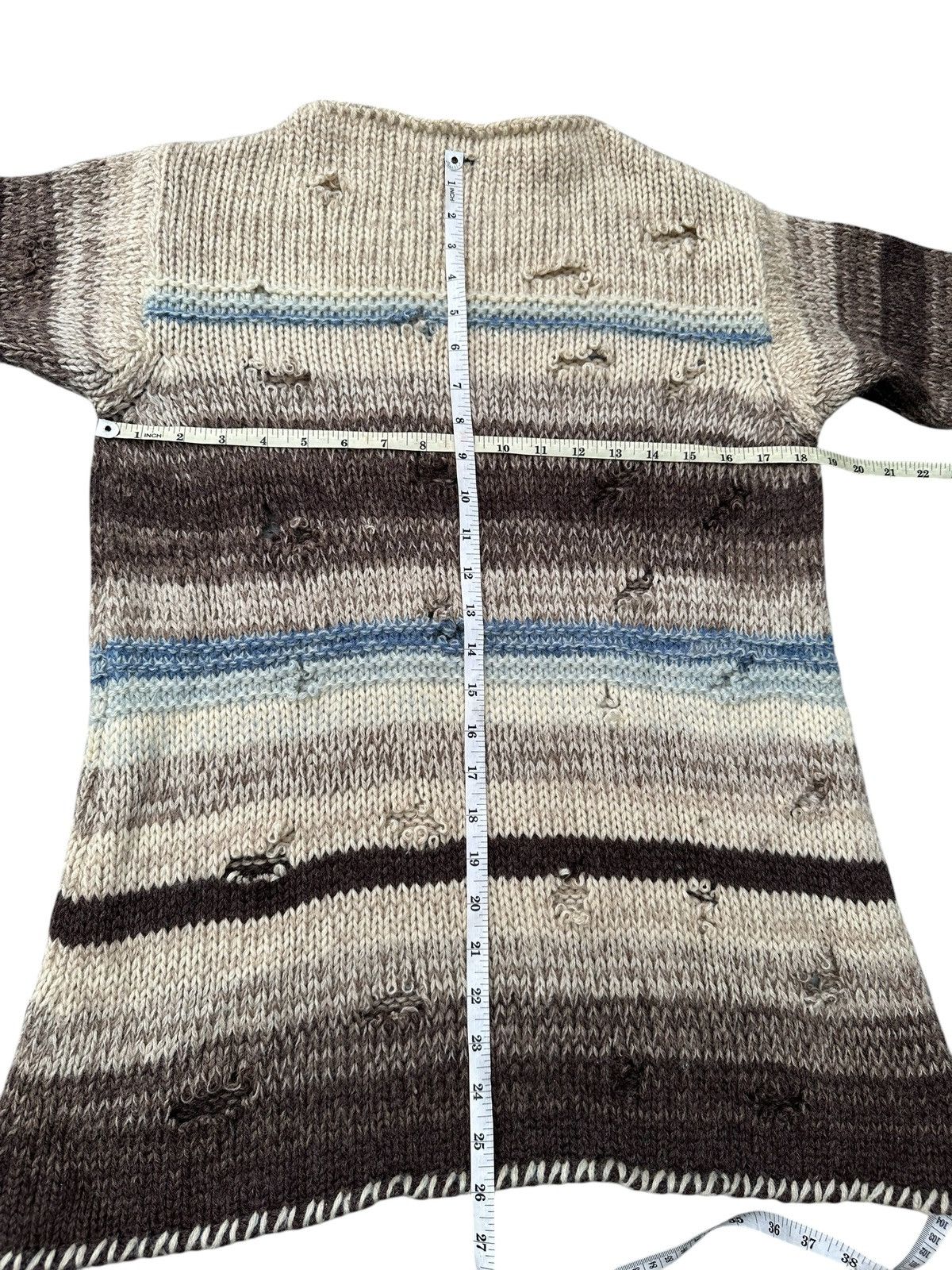 20471120 DISTRESSED knitwear "United Colors Of Benetton" Grunge STYLE Size US M / EU 48-50 / 2 - 9 Thumbnail